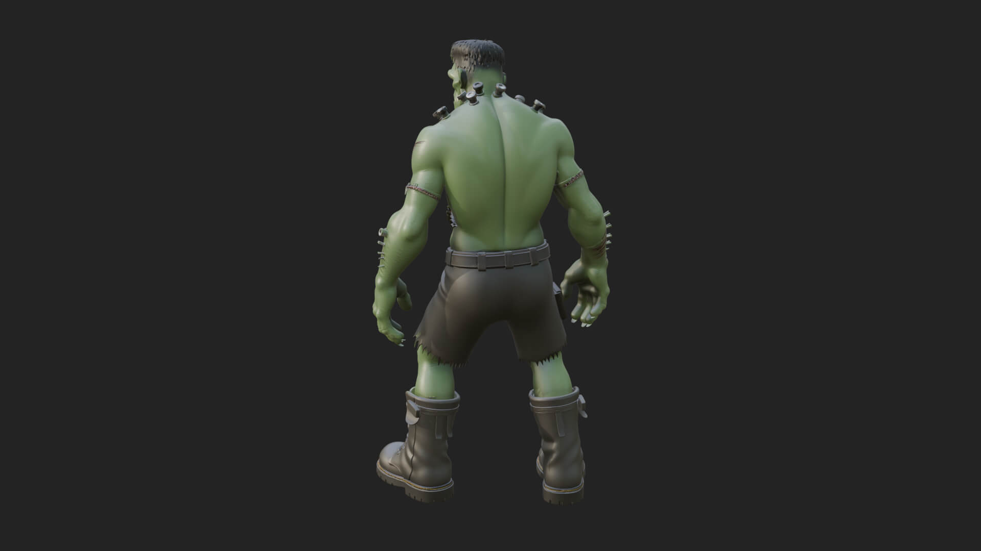 Stitched Flesh Golem Statue Design 8 3D Print Model 3D Model