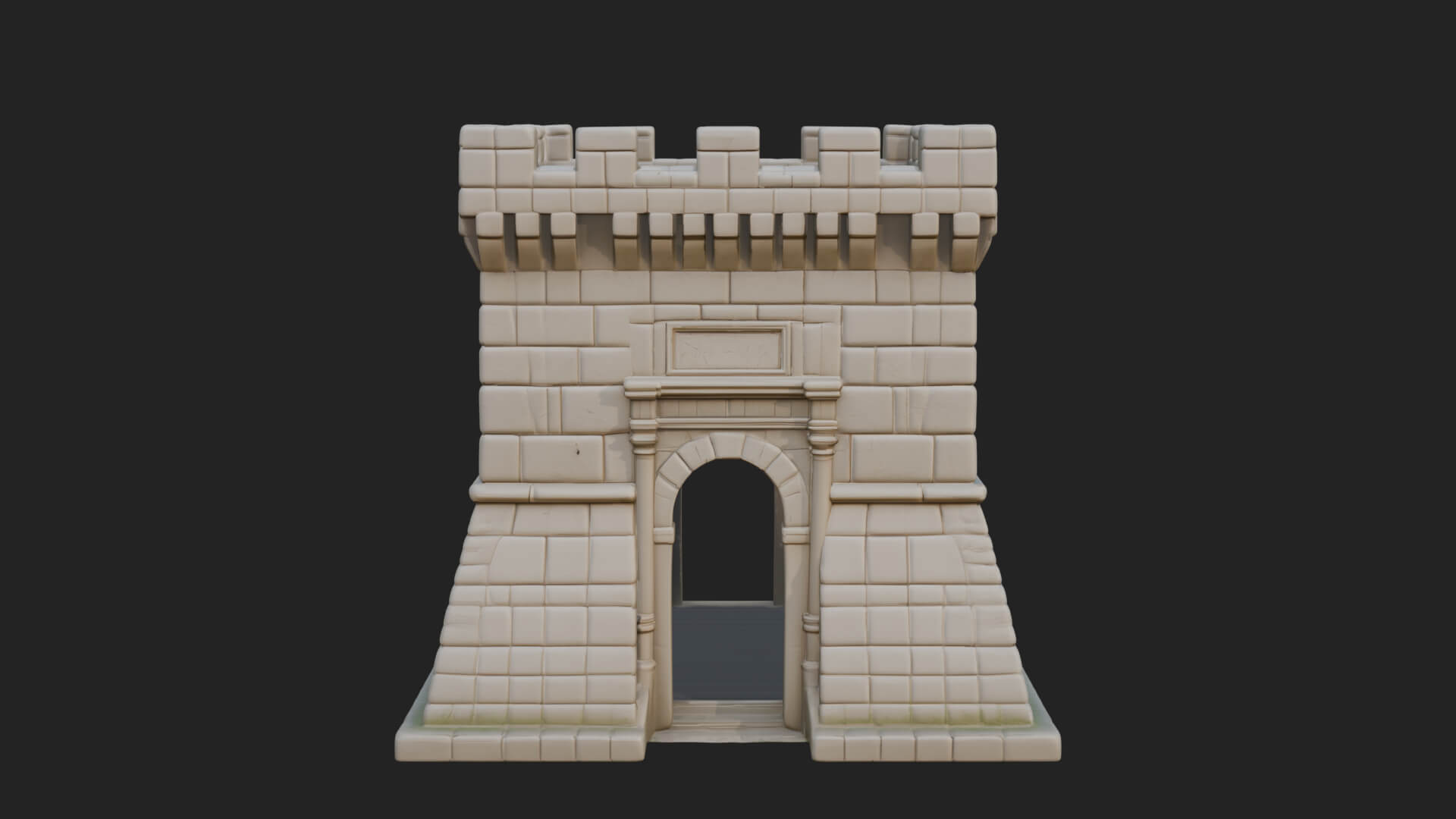 Stone Castle Tower Model Design 10 3D Print Model 3D Model