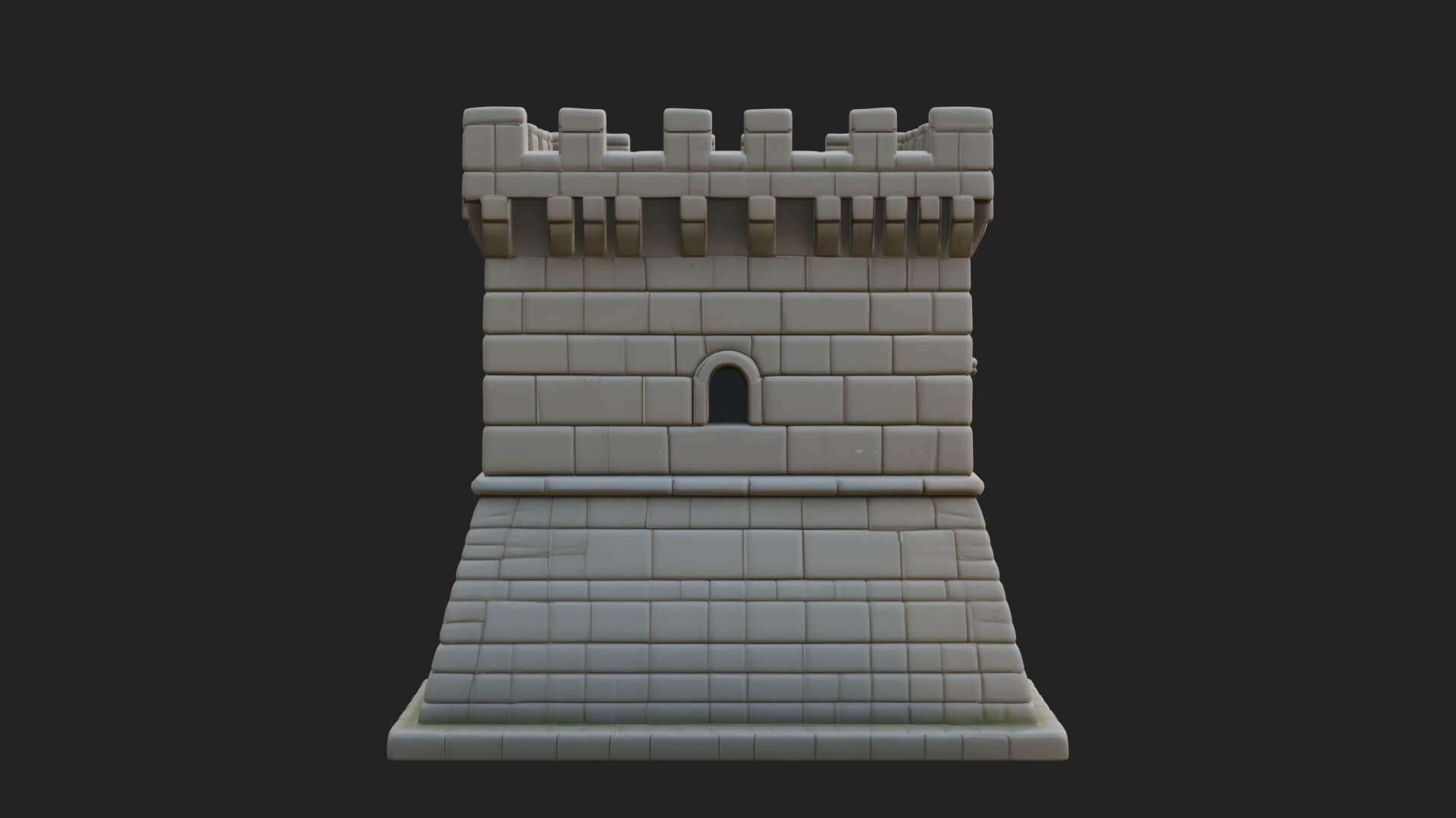 Stone Castle Tower Model Design 10 3D Print Model 3D Model