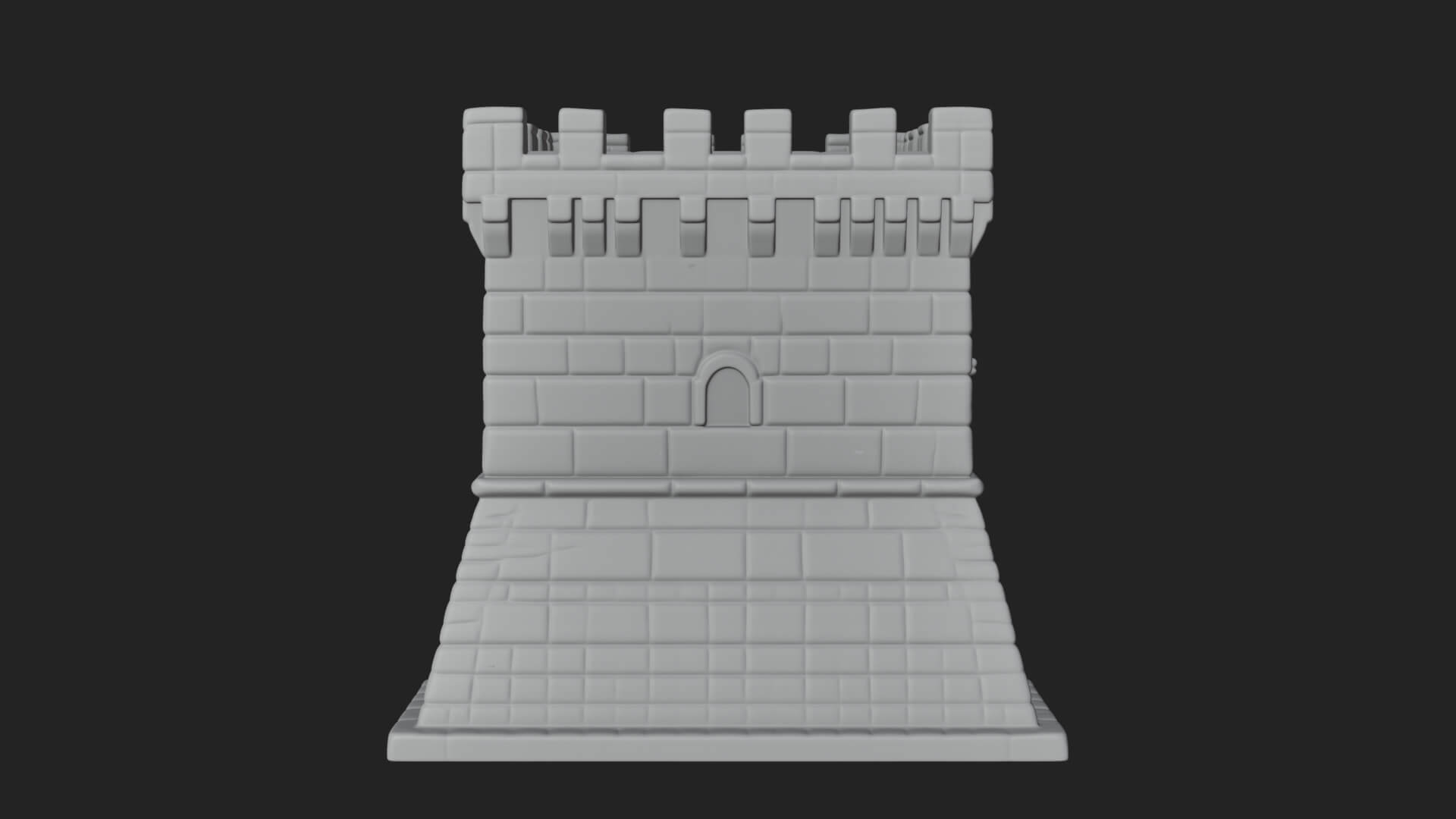 Stone Castle Tower Model Design 10 3D Print Model 3D Model