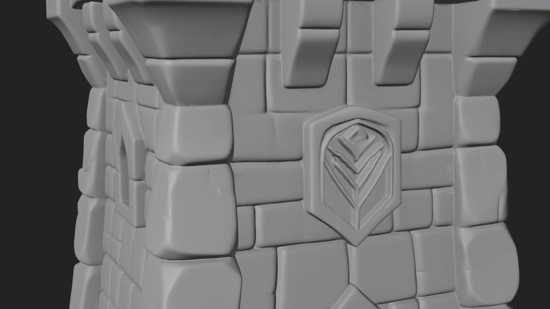 Stone Castle Tower Model Design 11 3D Print Model 3D Model