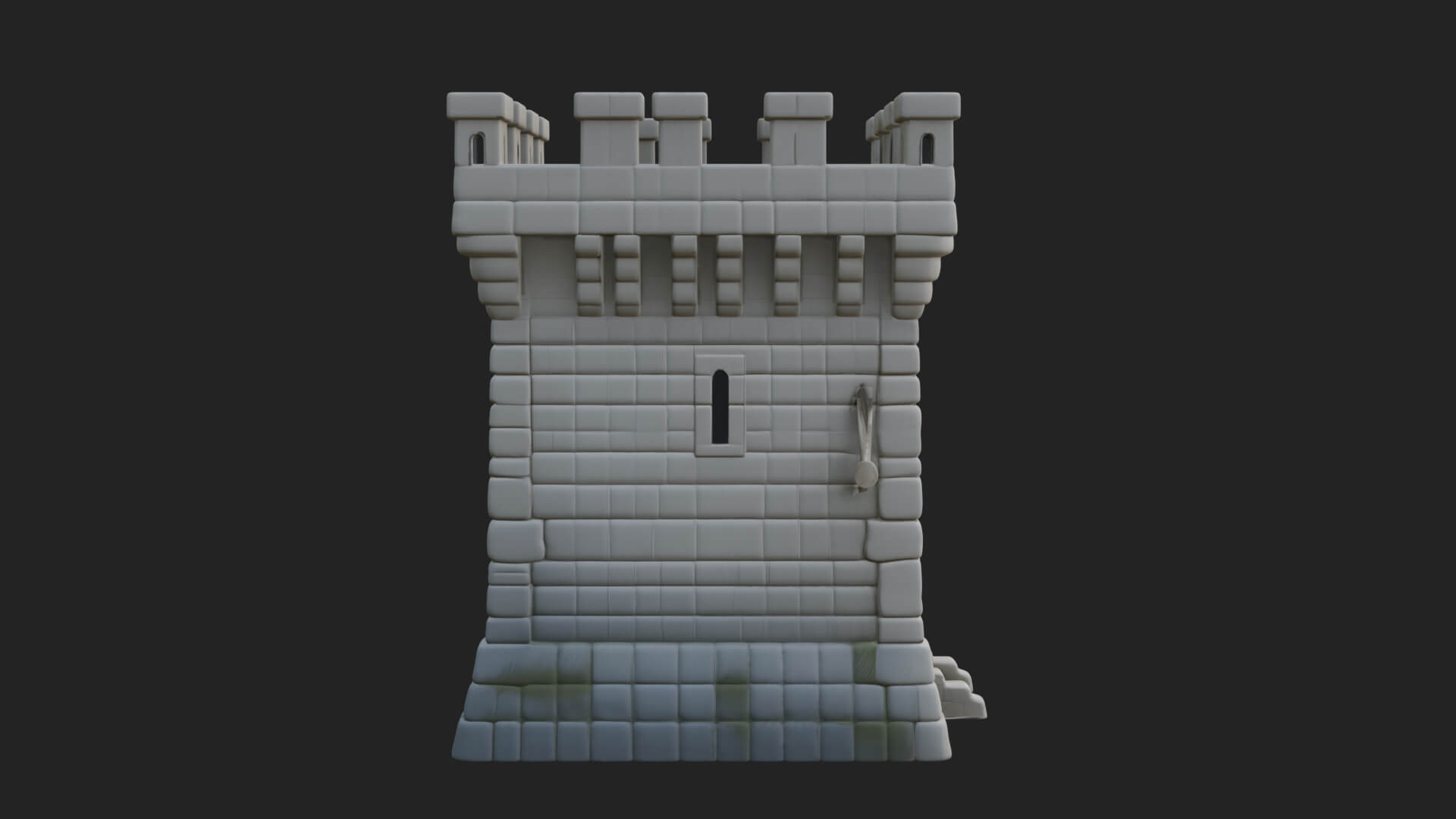 Stone Castle Tower Model Design 12 3D Print Model 3D Model
