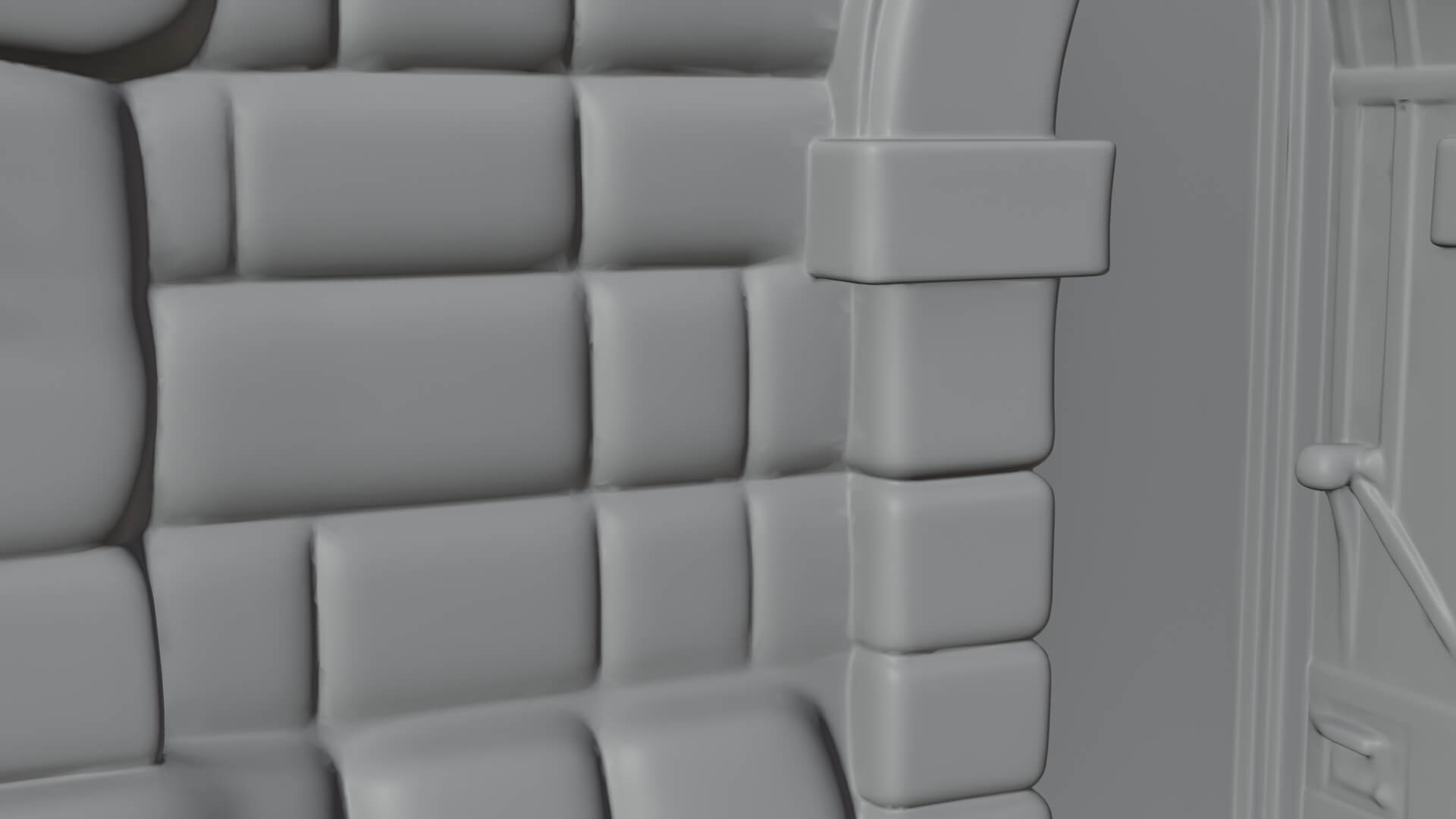 Stone Castle Tower Model Design 12 3D Print Model 3D Model