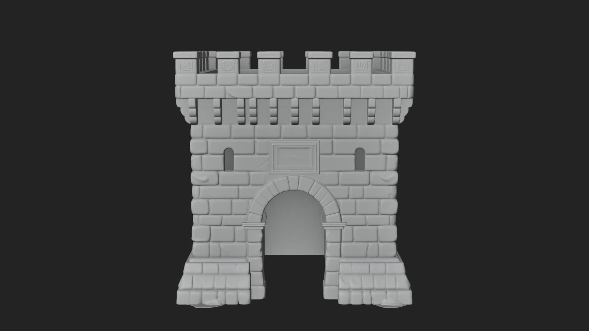Stone Castle Tower Model Design 13 3D Print Model 3D Model