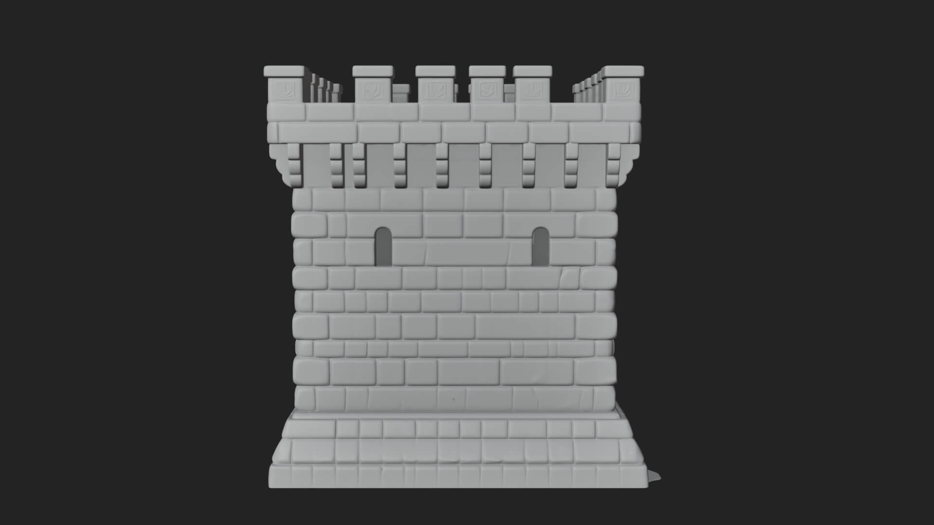 Stone Castle Tower Model Design 13 3D Print Model 3D Model