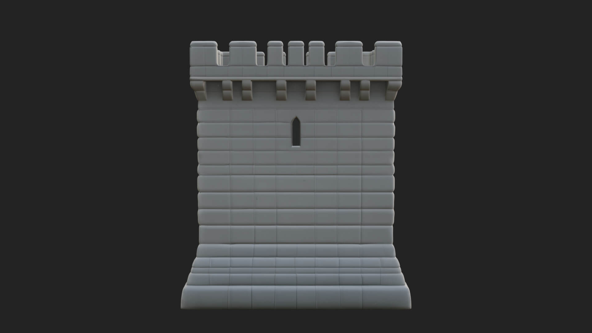 Stone Castle Tower Model Design 5 3D Print Model 3D Model