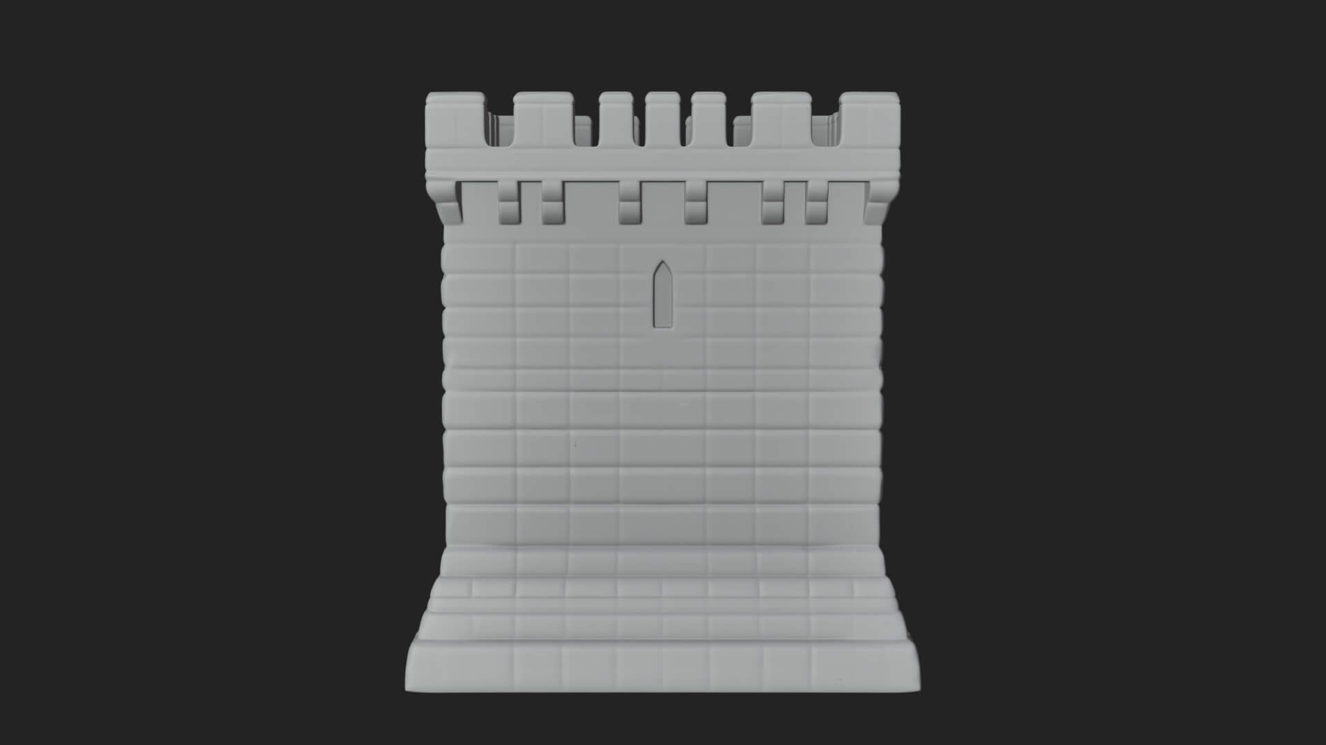 Stone Castle Tower Model Design 5 3D Print Model 3D Model
