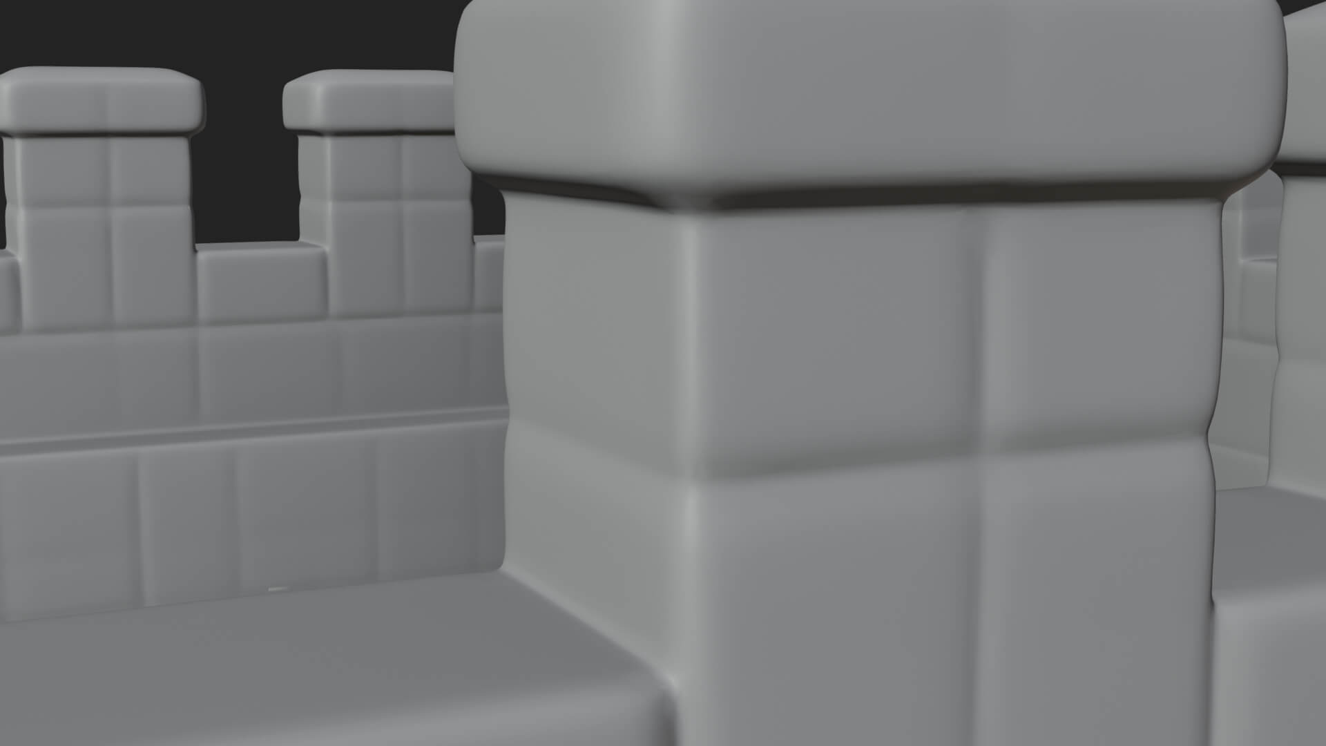 Stone Castle Tower Model Design 6 3D Print Model 3D Model