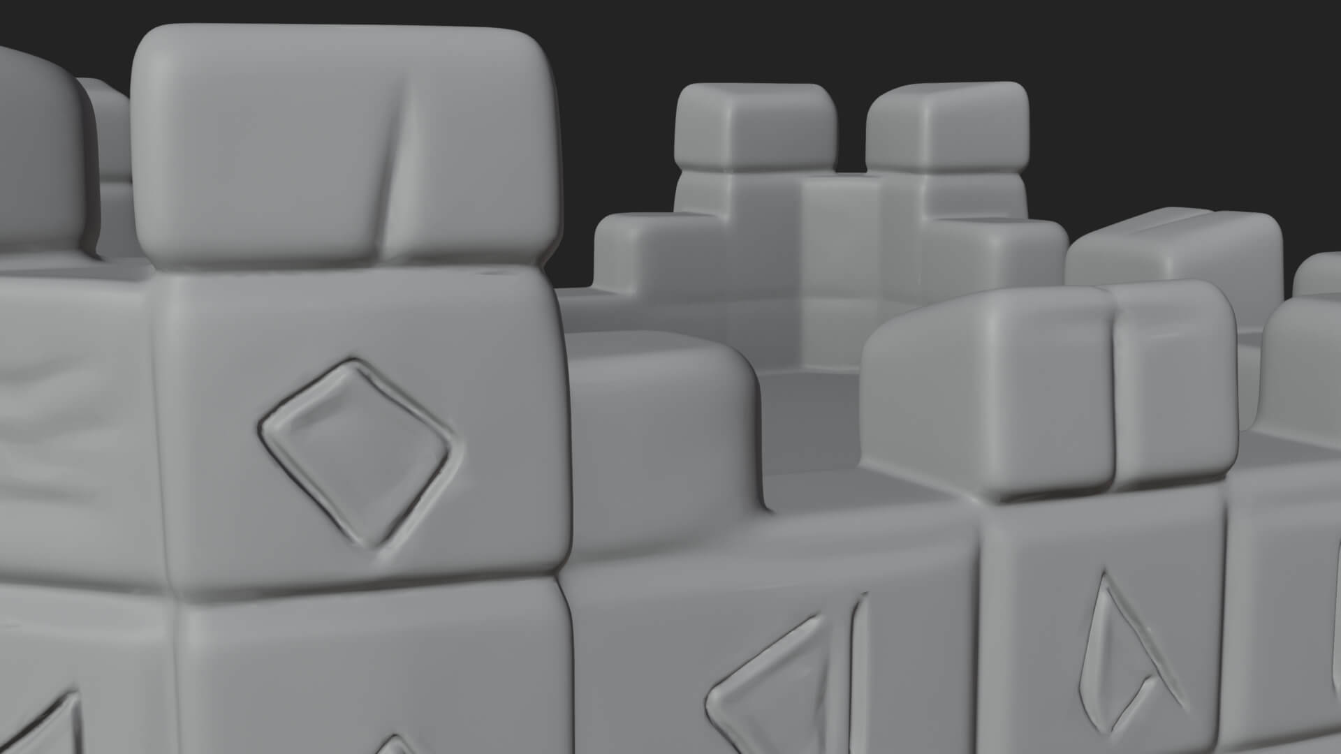 Stone Castle Tower Model Design 7 3D Print Model 3D Model