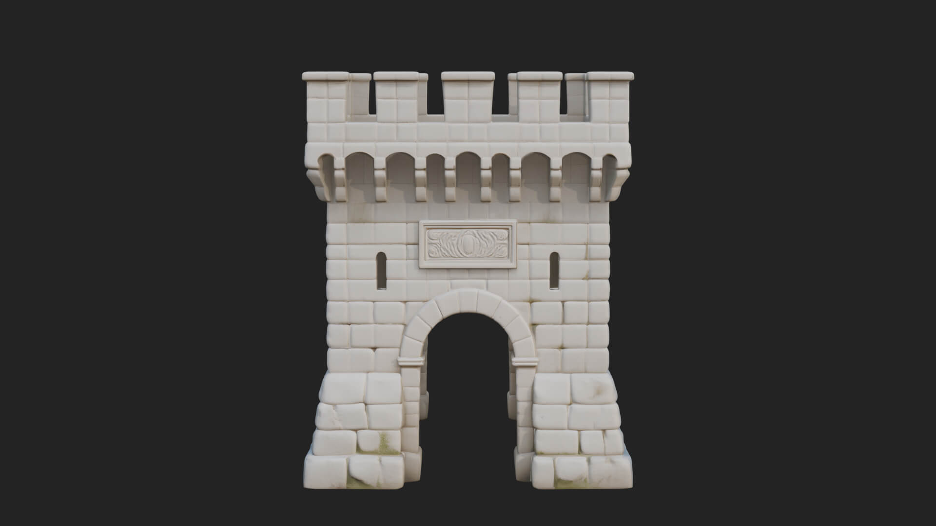Stone Castle Tower Model Design 8 3D Print Model 3D Model