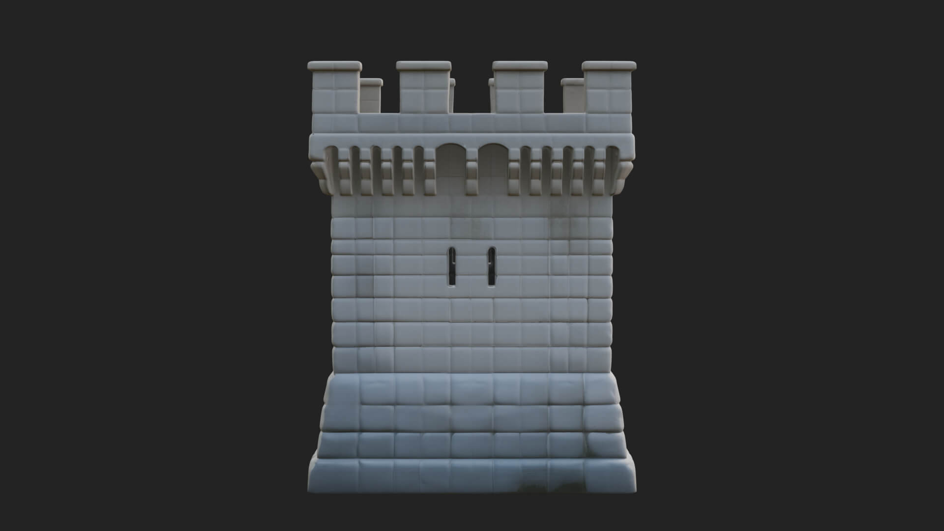 Stone Castle Tower Model Design 8 3D Print Model 3D Model
