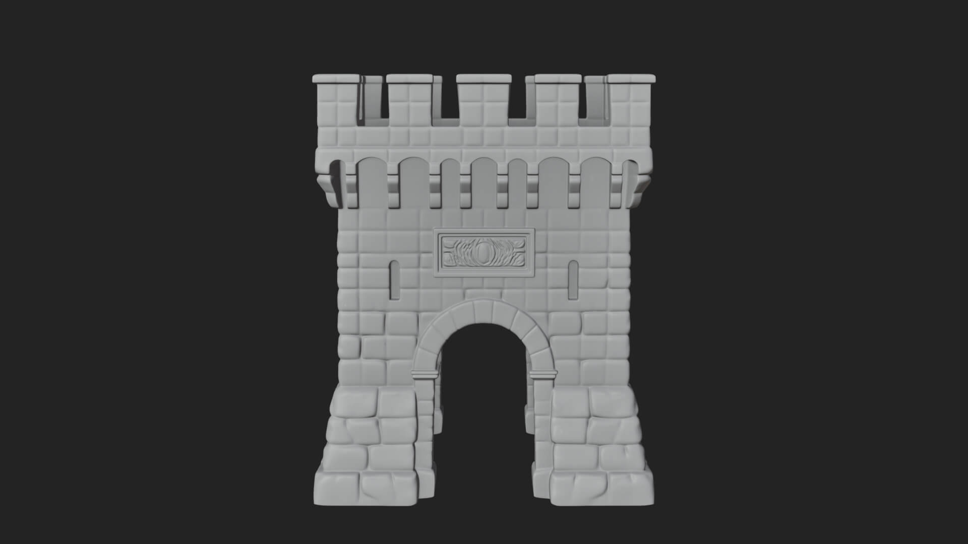 Stone Castle Tower Model Design 8 3D Print Model 3D Model