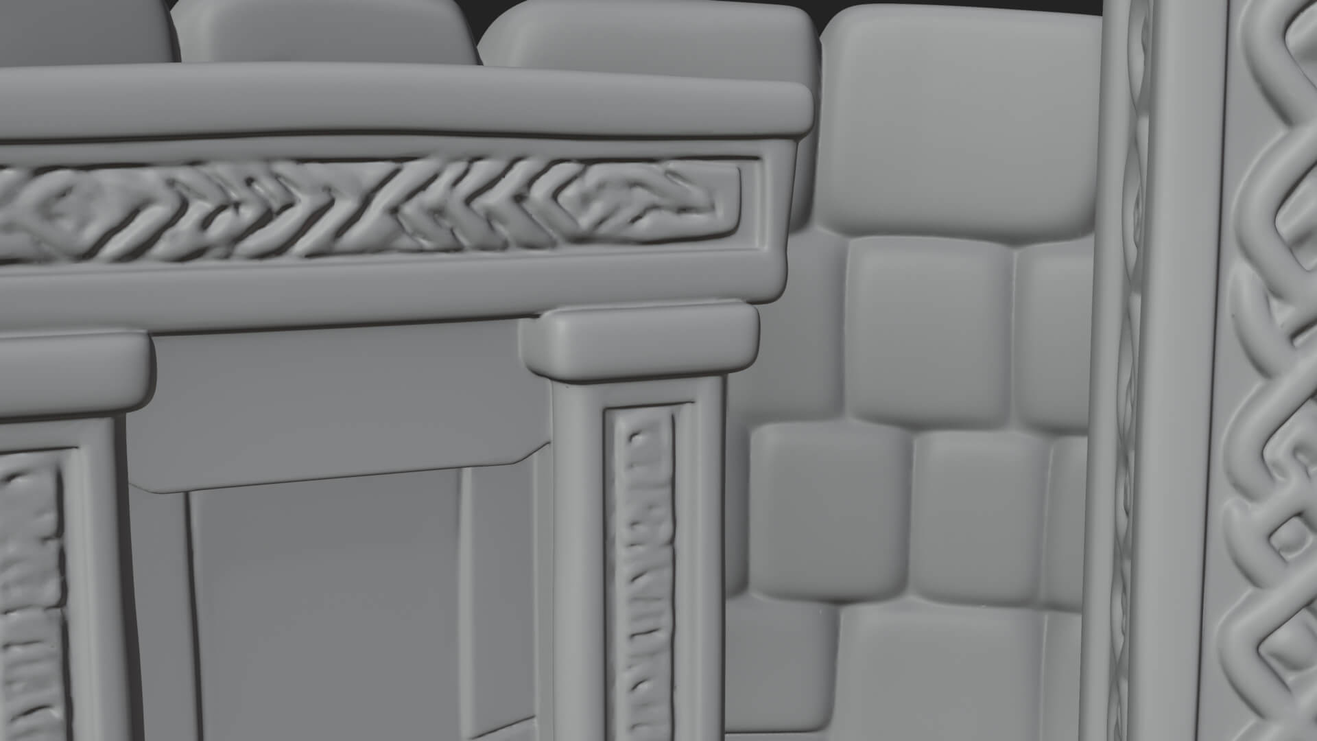 Stone Circle Ring Temple Design 2 3D Print Model 3D Model