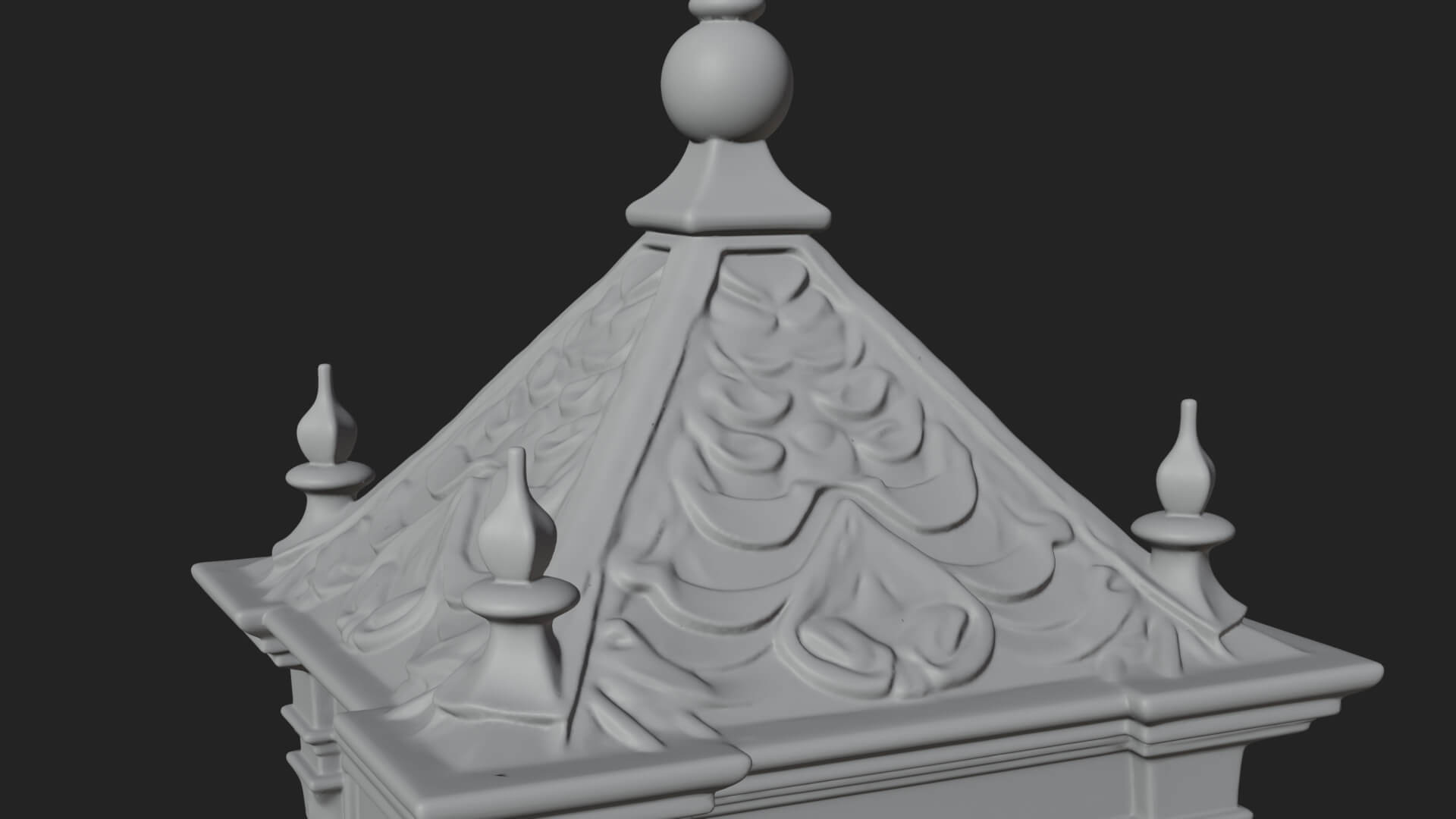Stone Clock Tower Design 9 3D Print Model 3D Model