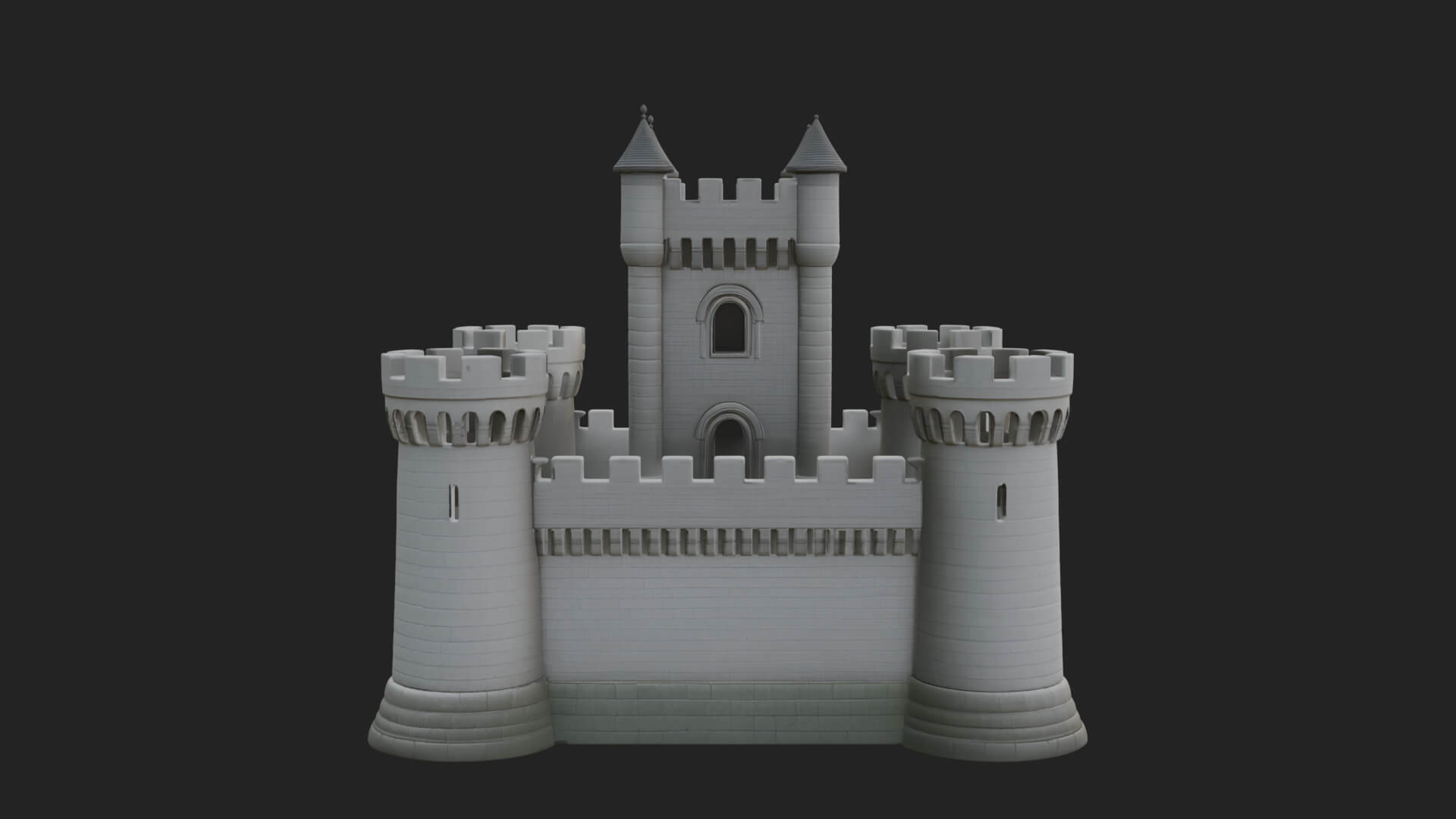 Stone Fortress Castle Design 10 3D Print Model 3D Model