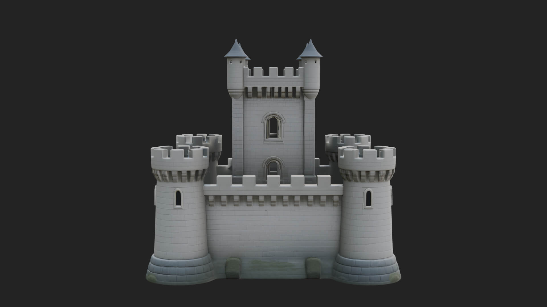 Stone Fortress Castle Design 11 3D Print Model 3D Model