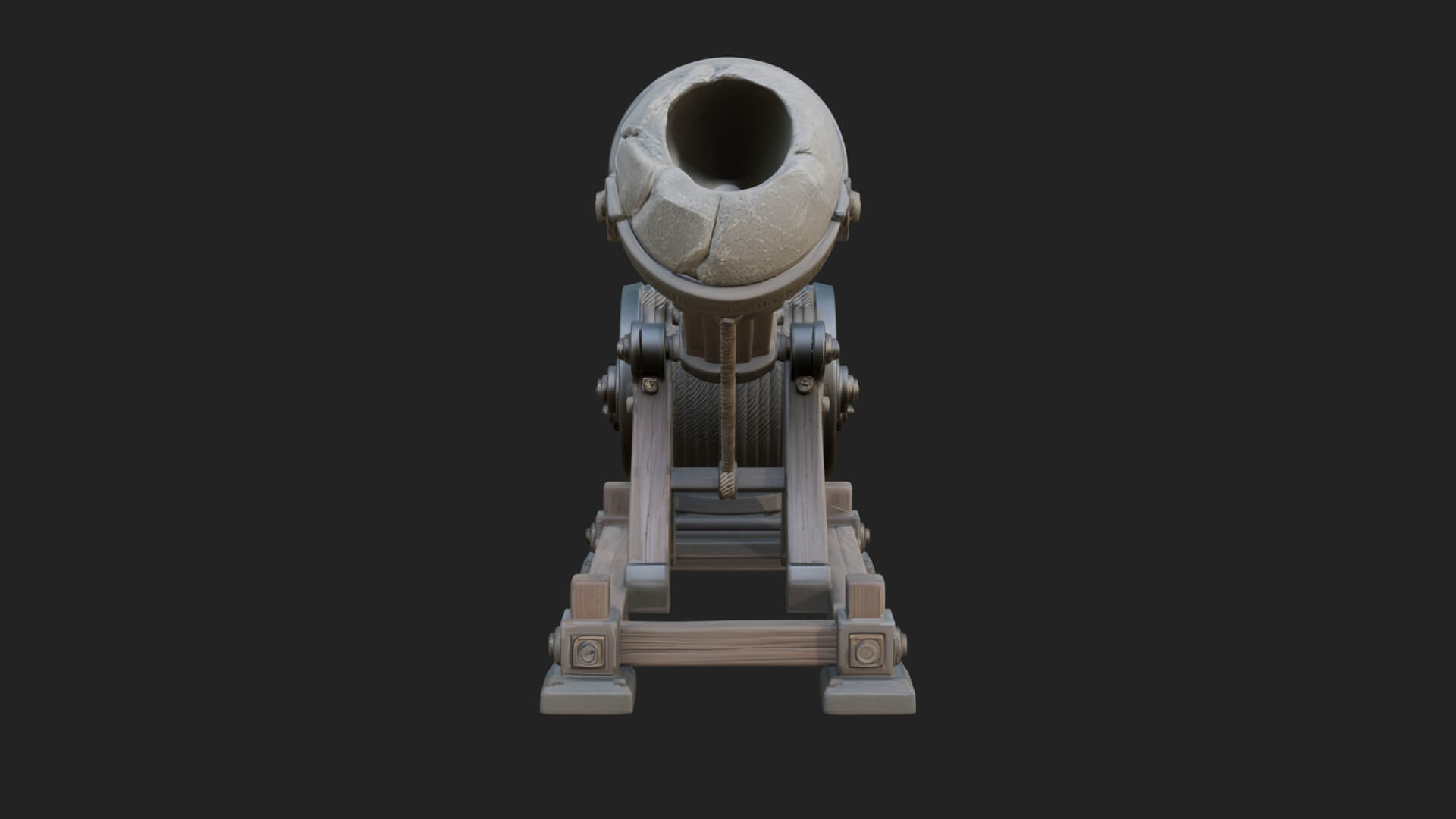 Stone Mortar Launcher Model Design 1 3D Print Model 3D Model