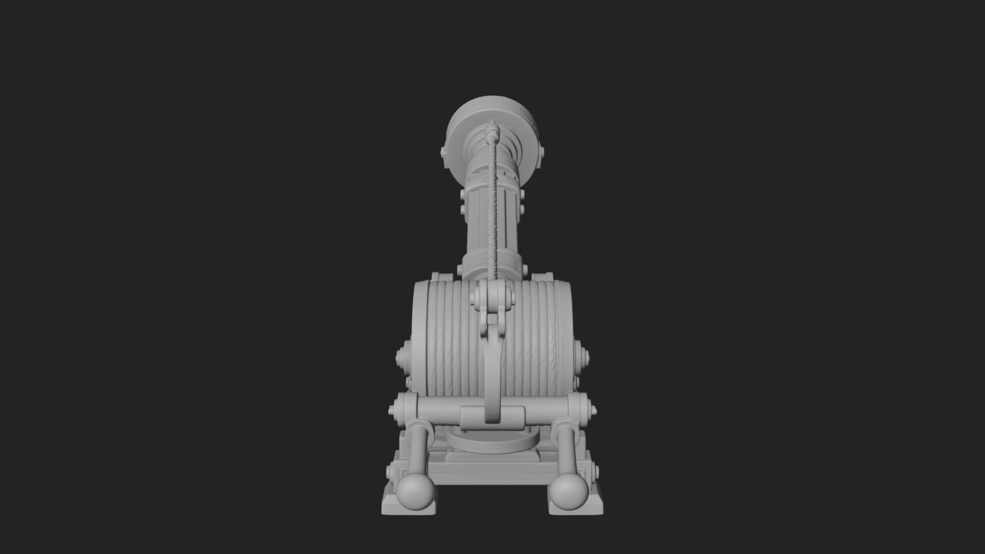 Stone Mortar Launcher Model Design 1 3D Print Model 3D Model
