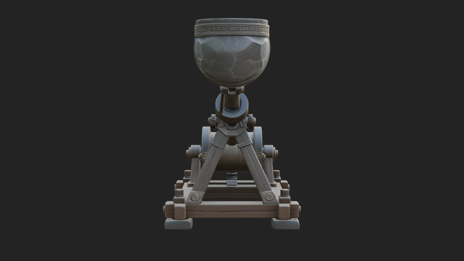Stone Mortar Launcher Model Design 3 3D Print Model 3D Model