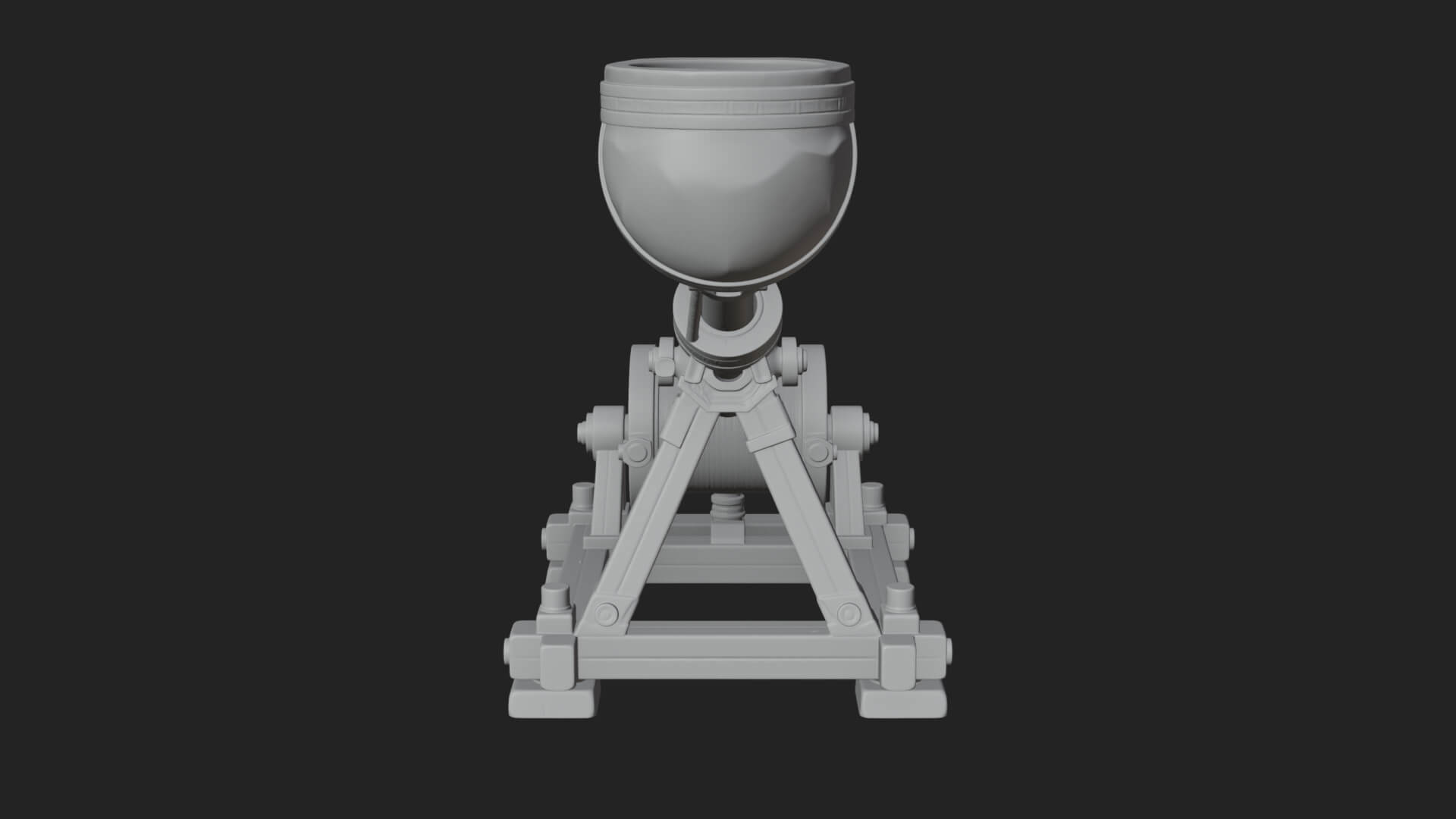 Stone Mortar Launcher Model Design 3 3D Print Model 3D Model