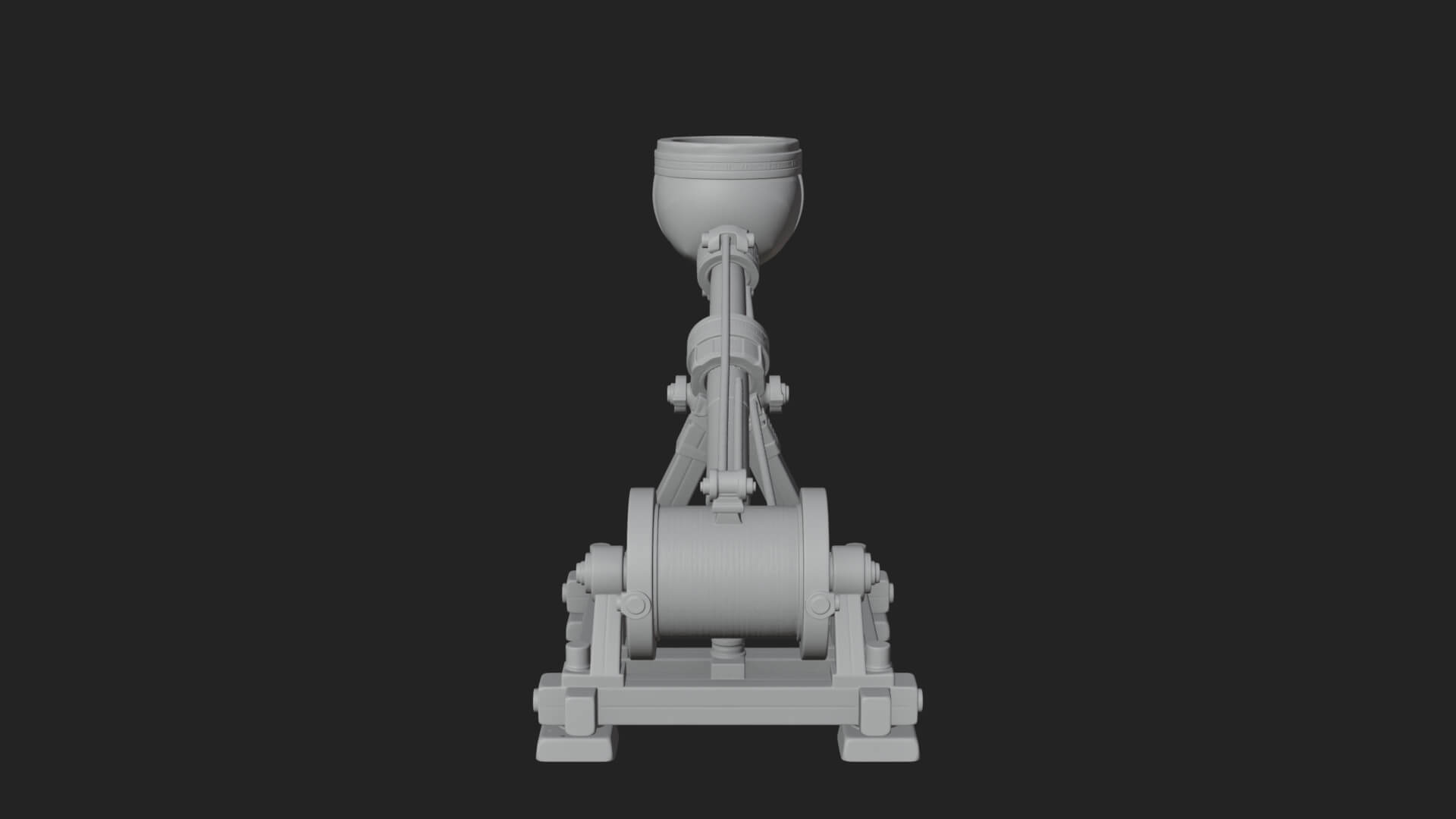 Stone Mortar Launcher Model Design 3 3D Print Model 3D Model