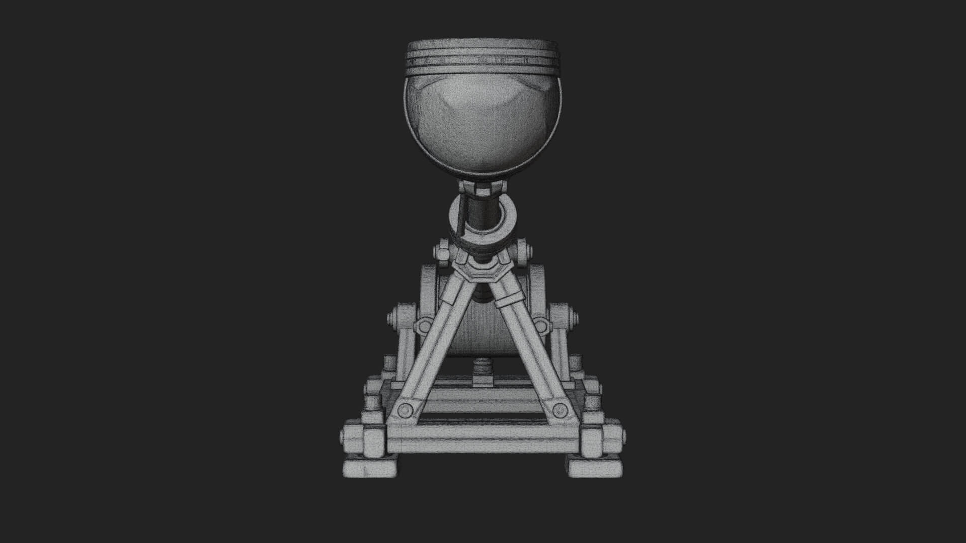 Stone Mortar Launcher Model Design 3 3D Print Model 3D Model