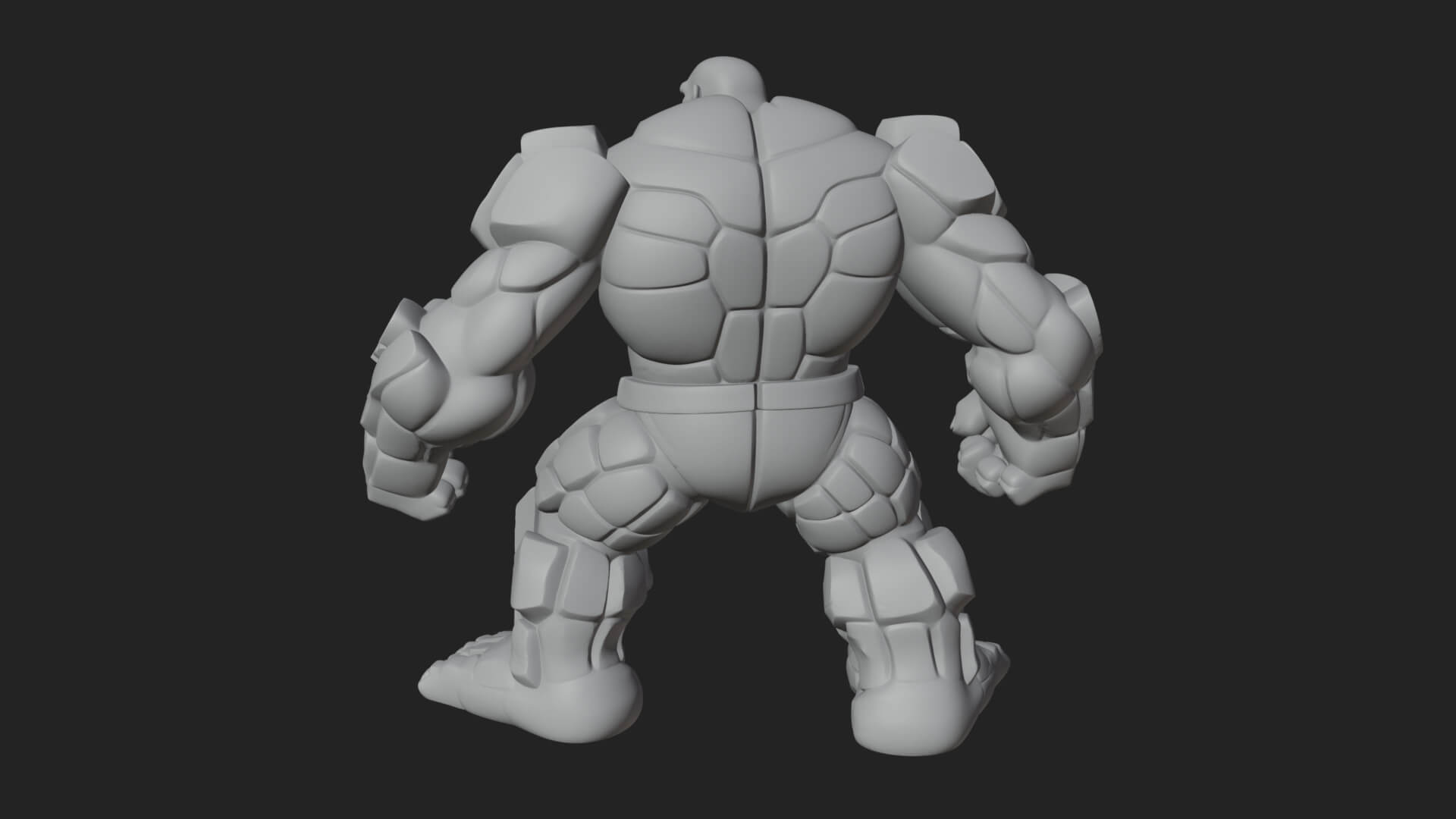 Stone Rock Golem Statue Design 1 3D Print Model 3D Model