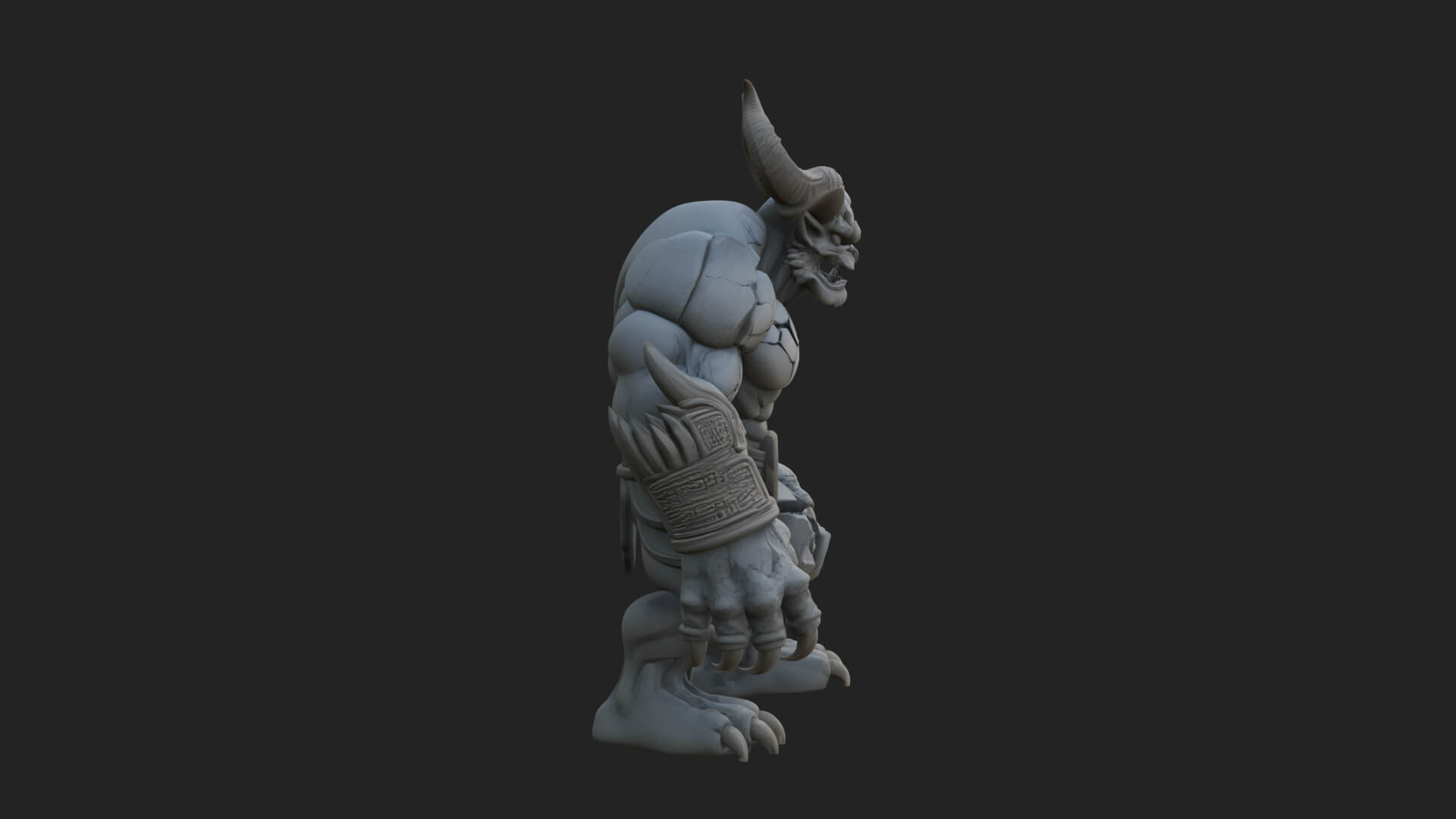 Stone Rock Golem Statue Design 10 3D Print Model 3D Model