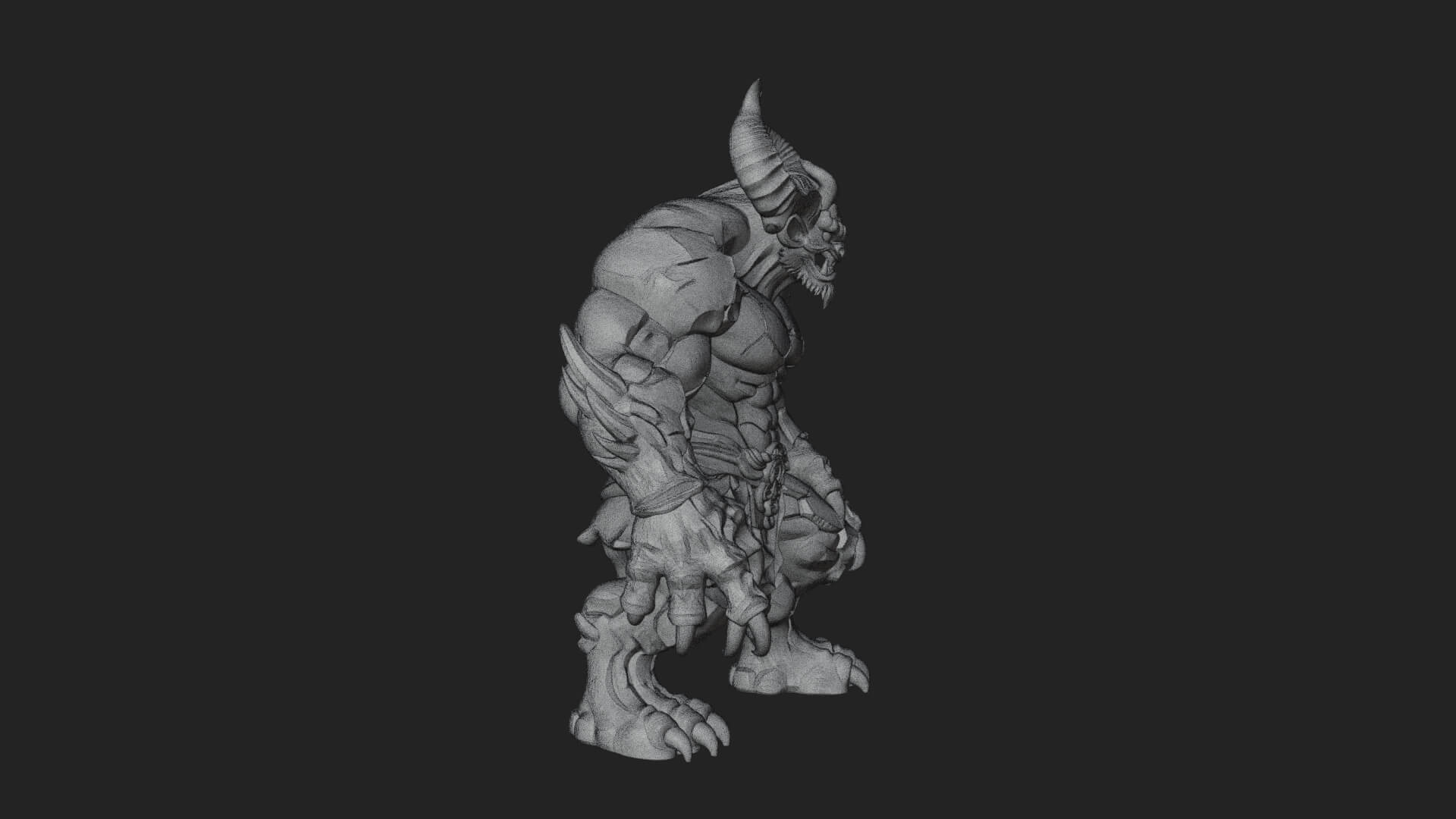 Stone Rock Golem Statue Design 11 3D Print Model 3D Model