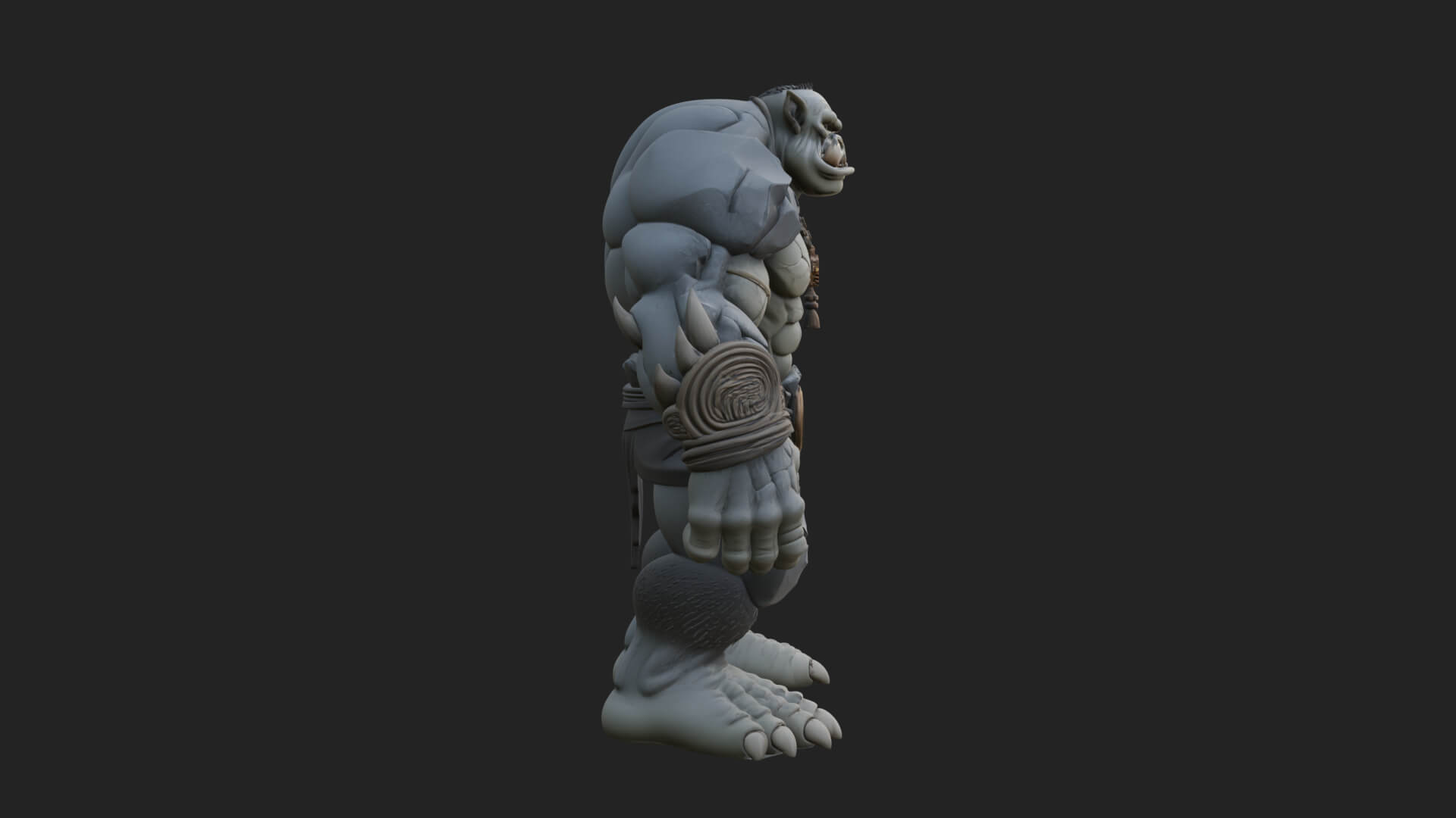 Stone Rock Golem Statue Design 12 3D Print Model 3D Model