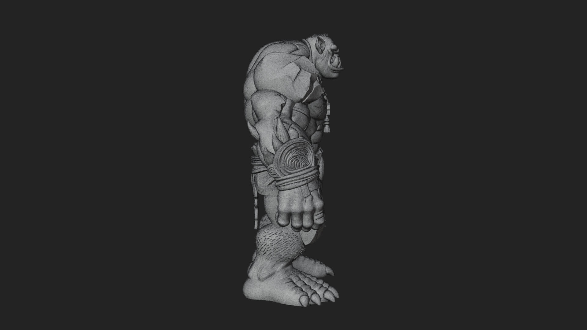 Stone Rock Golem Statue Design 12 3D Print Model 3D Model