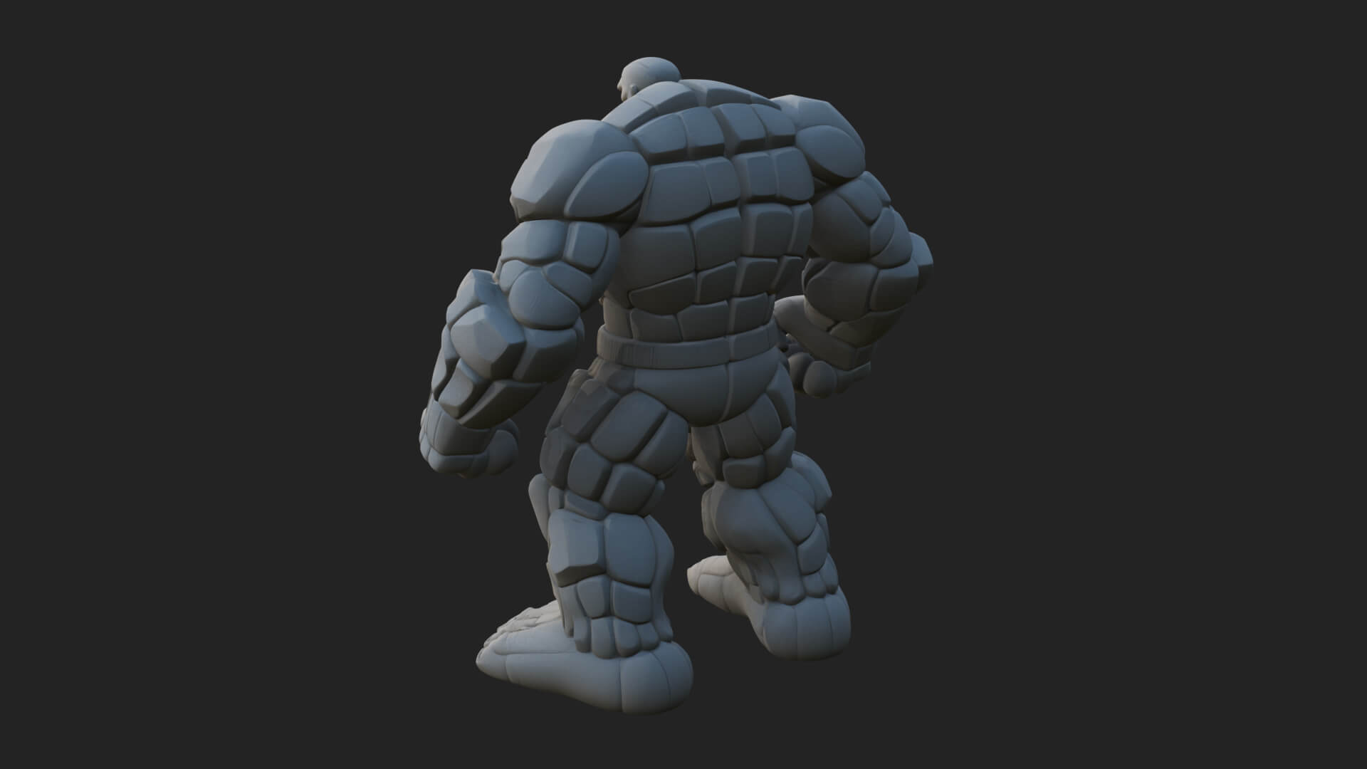 Stone Rock Golem Statue Design 2 3D Print Model 3D Model