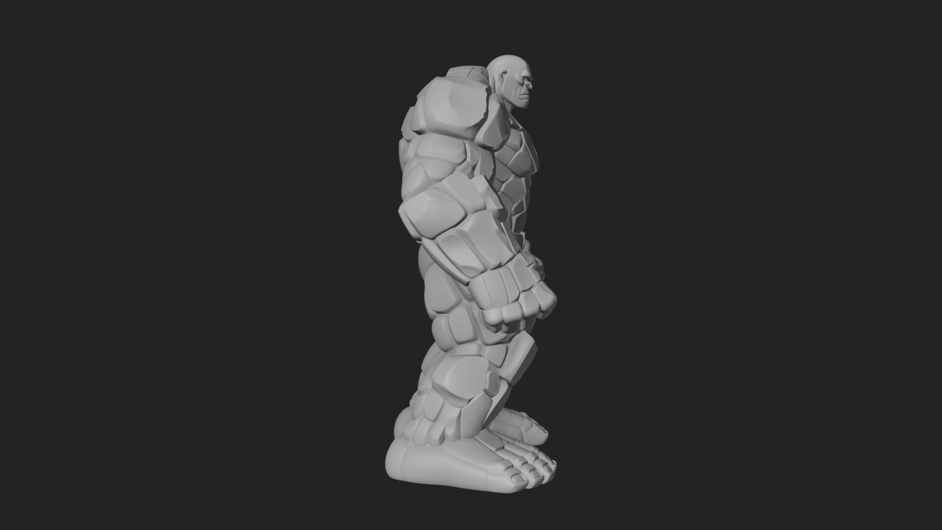 Stone Rock Golem Statue Design 2 3D Print Model 3D Model