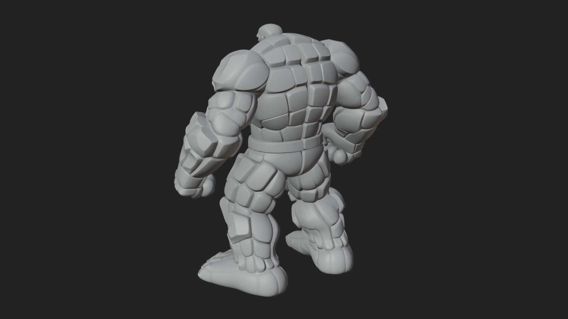 Stone Rock Golem Statue Design 2 3D Print Model 3D Model