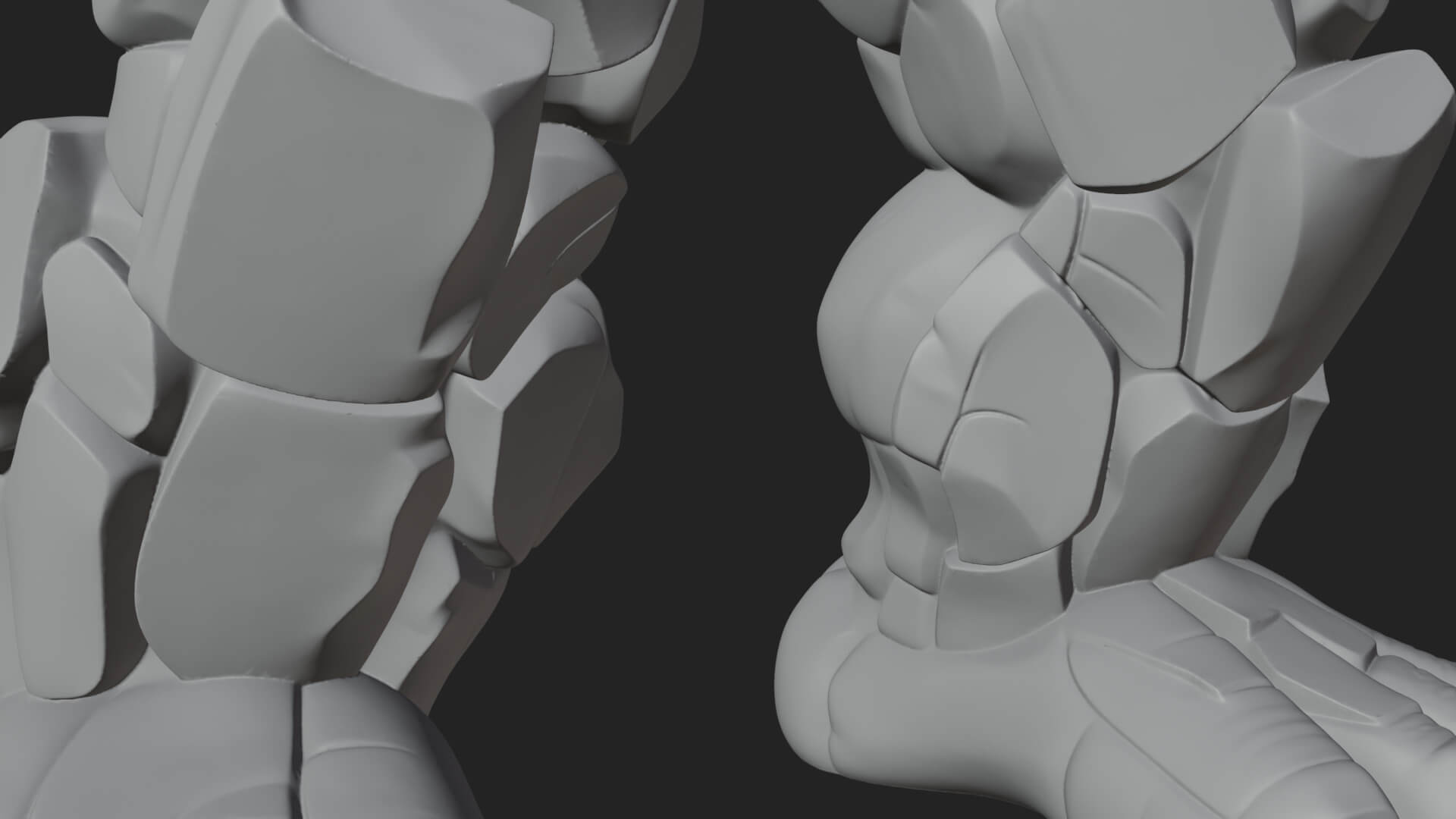 Stone Rock Golem Statue Design 2 3D Print Model 3D Model