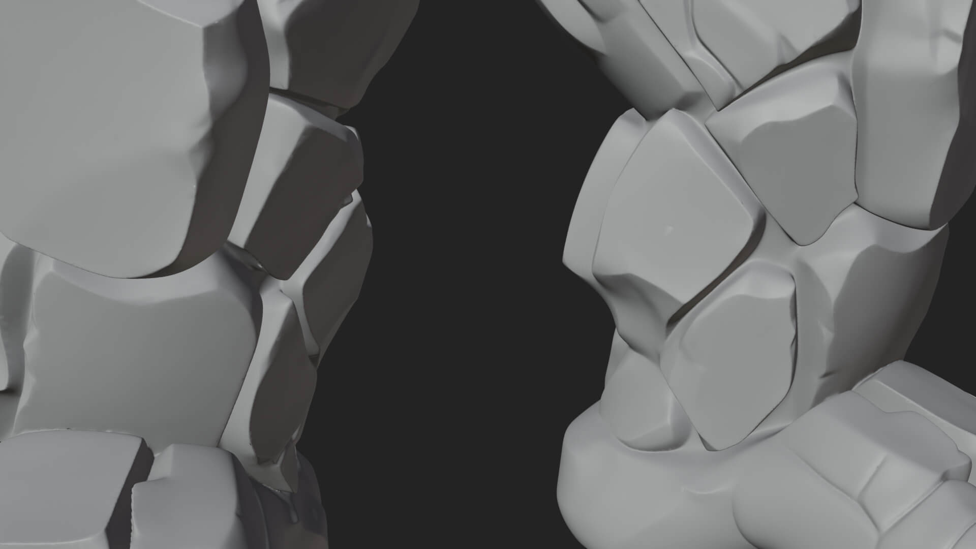 Stone Rock Golem Statue Design 3 3D Print Model 3D Model