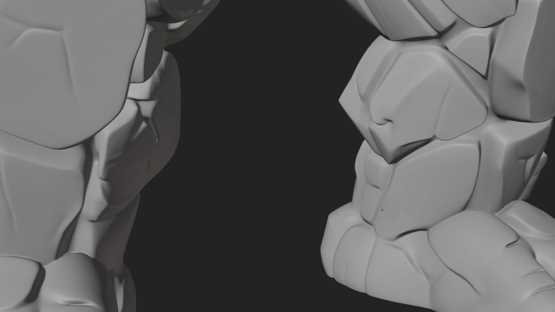 Stone Rock Golem Statue Design 4 3D Print Model 3D Model