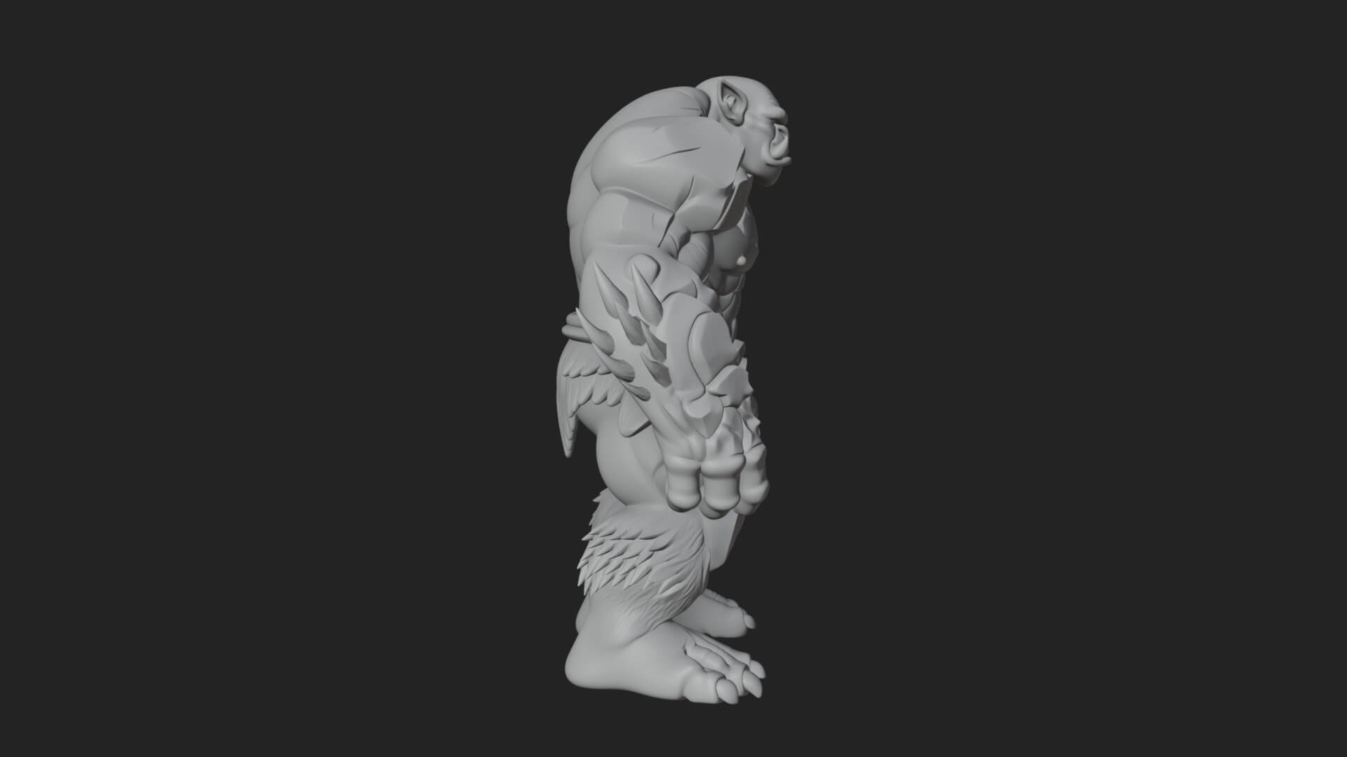 Stone Rock Golem Statue Design 5 3D Print Model 3D Model
