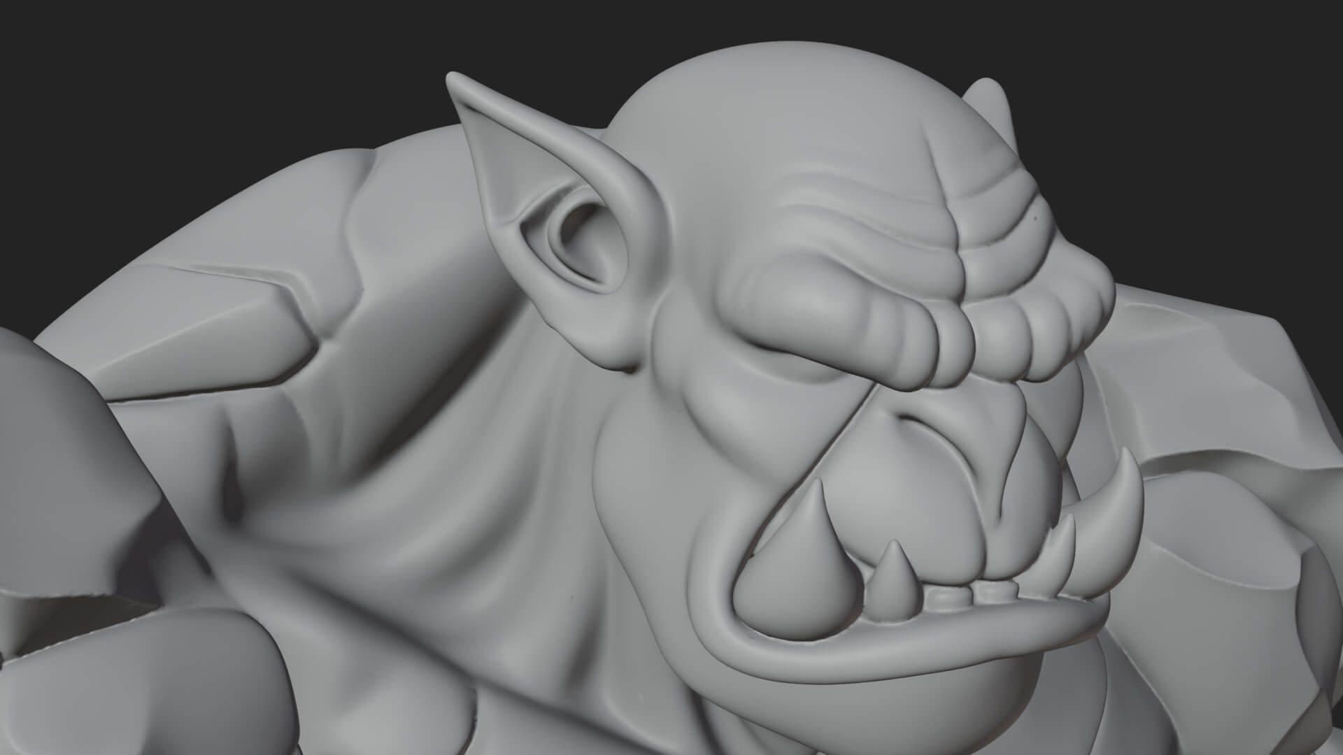 Stone Rock Golem Statue Design 5 3D Print Model 3D Model
