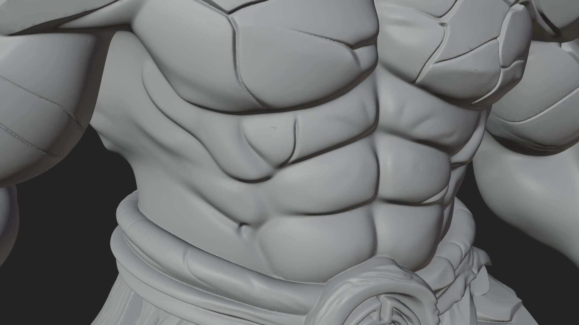 Stone Rock Golem Statue Design 6 3D Print Model 3D Model