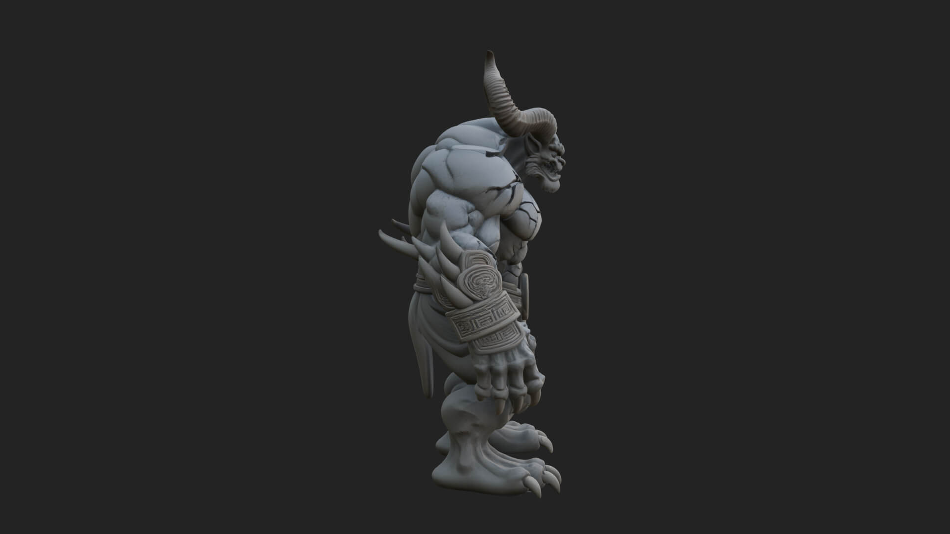 Stone Rock Golem Statue Design 7 3D Print Model 3D Model
