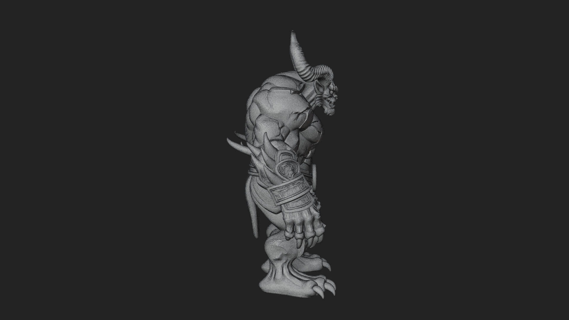 Stone Rock Golem Statue Design 7 3D Print Model 3D Model