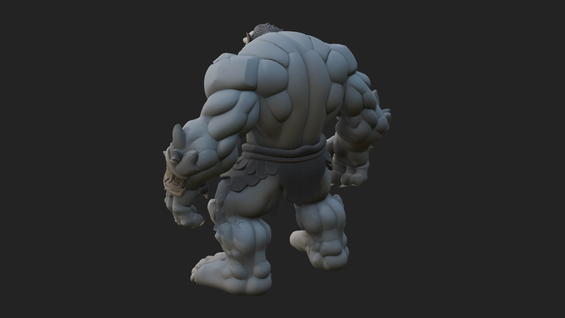 Stone Rock Golem Statue Design 8 3D Print Model 3D Model