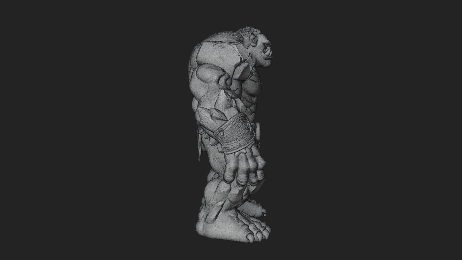 Stone Rock Golem Statue Design 8 3D Print Model 3D Model