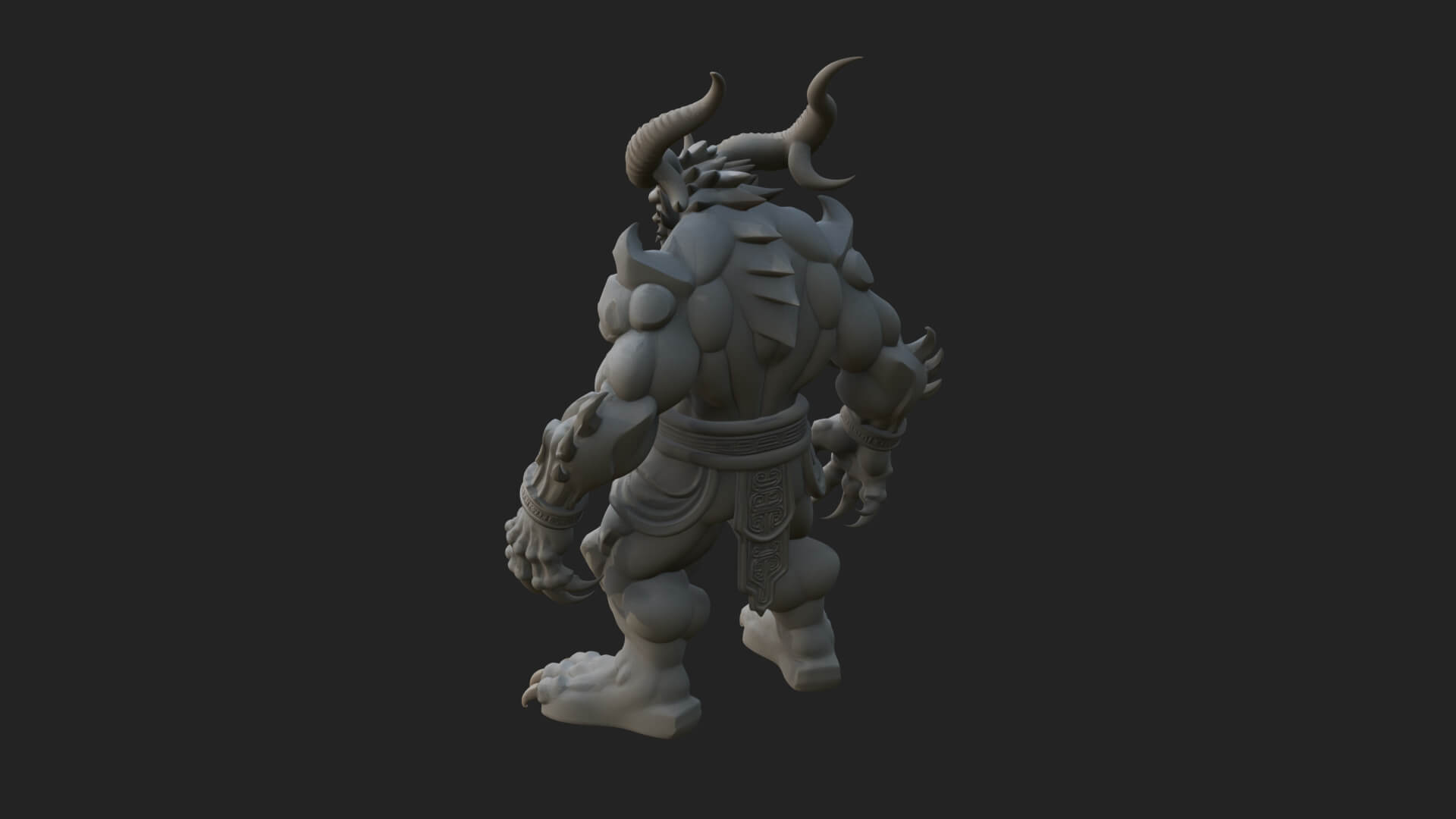 Stone Rock Golem Statue Design 9 3D Print Model 3D Model