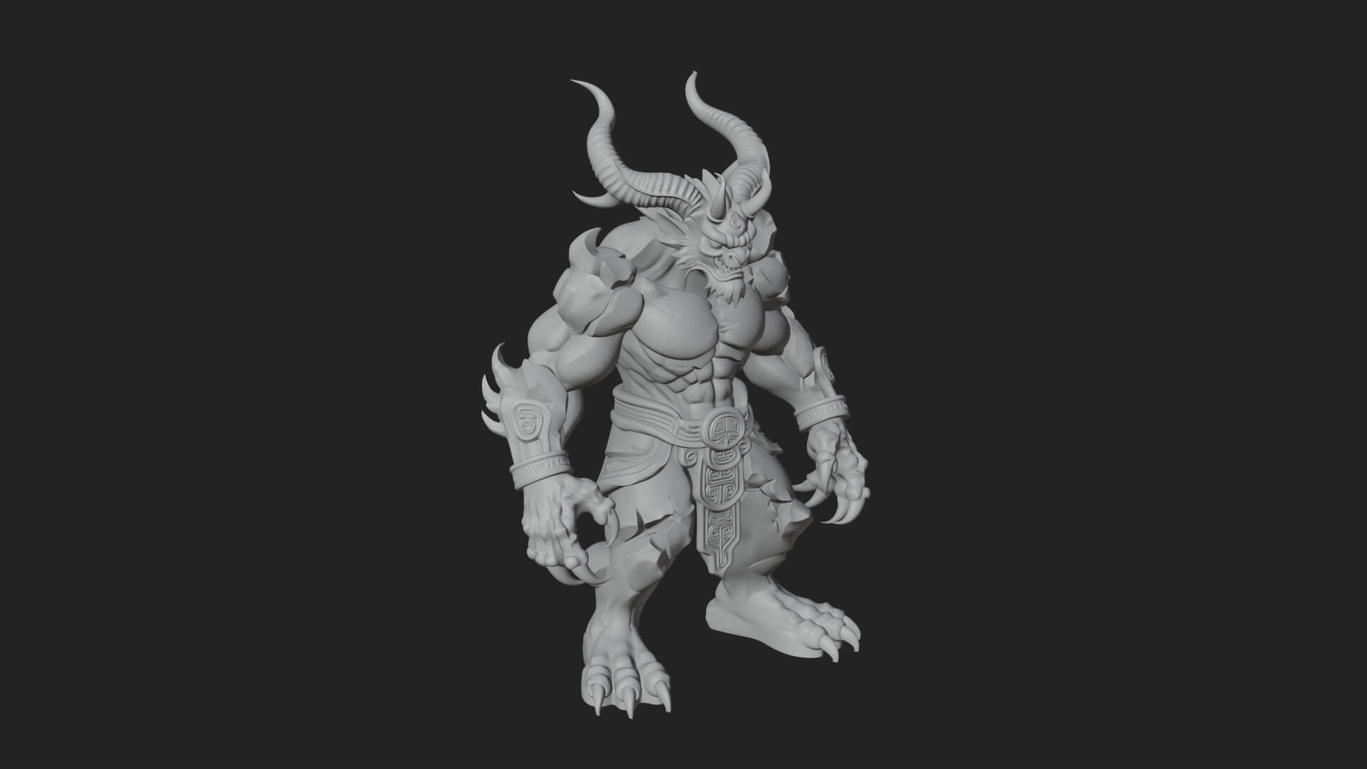Stone Rock Golem Statue Design 9 3D Print Model 3D Model