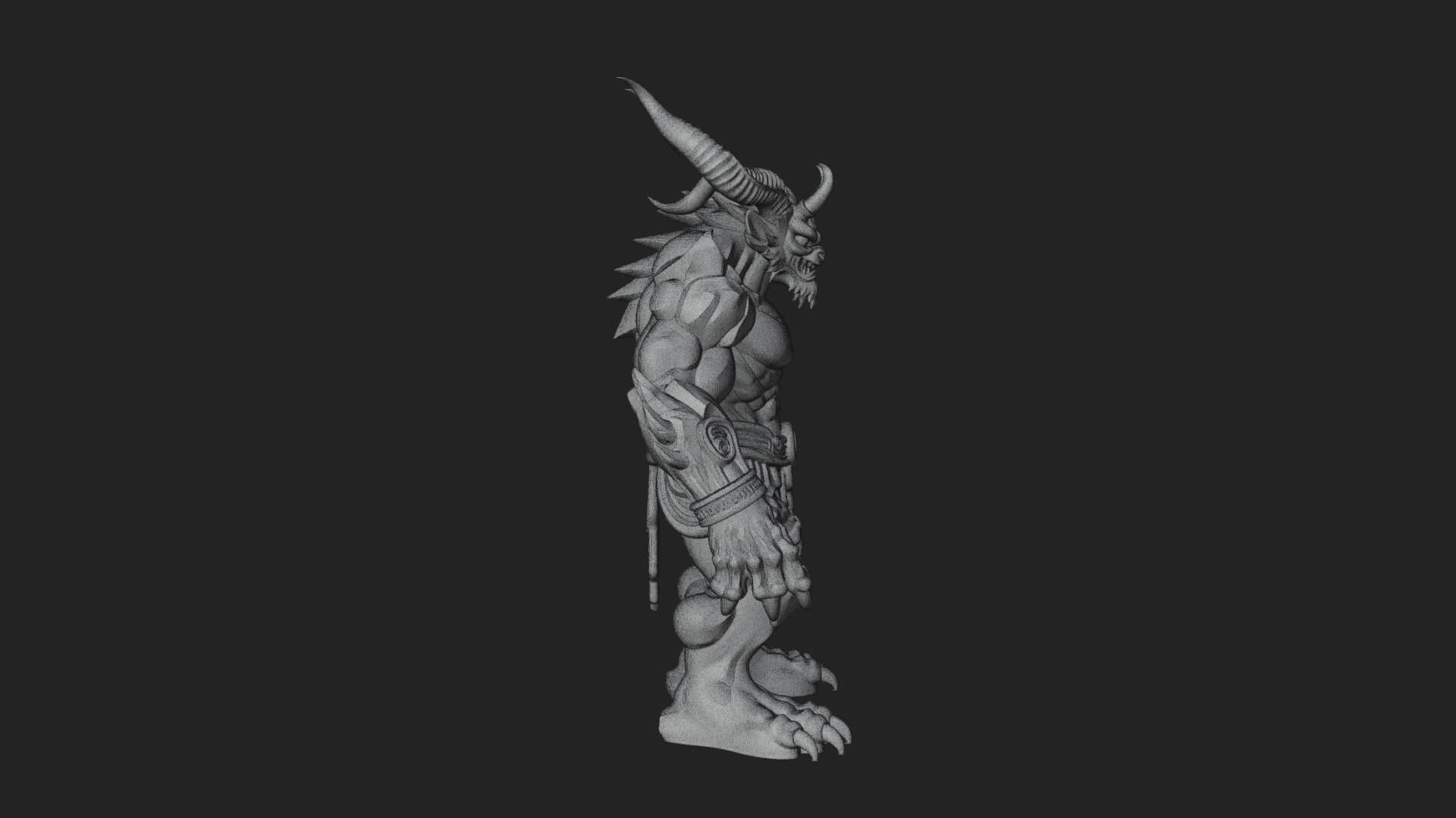 Stone Rock Golem Statue Design 9 3D Print Model 3D Model