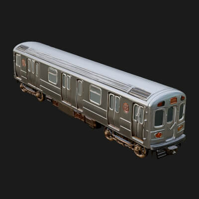 Subway Train Car Model Design 1 3D Print Model