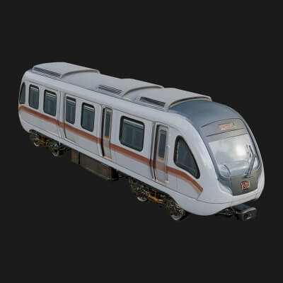 Subway Train Car Model Design 12 3D Print Model
