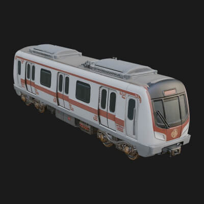 Subway Train Car Model Design 4 3D Print Model